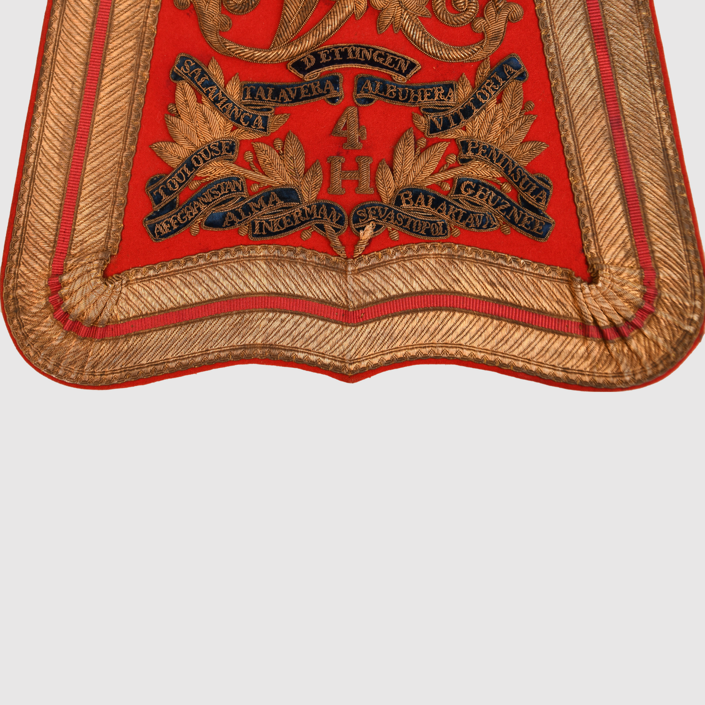 British Victorian 4th Hussars Officer's Sabretache
