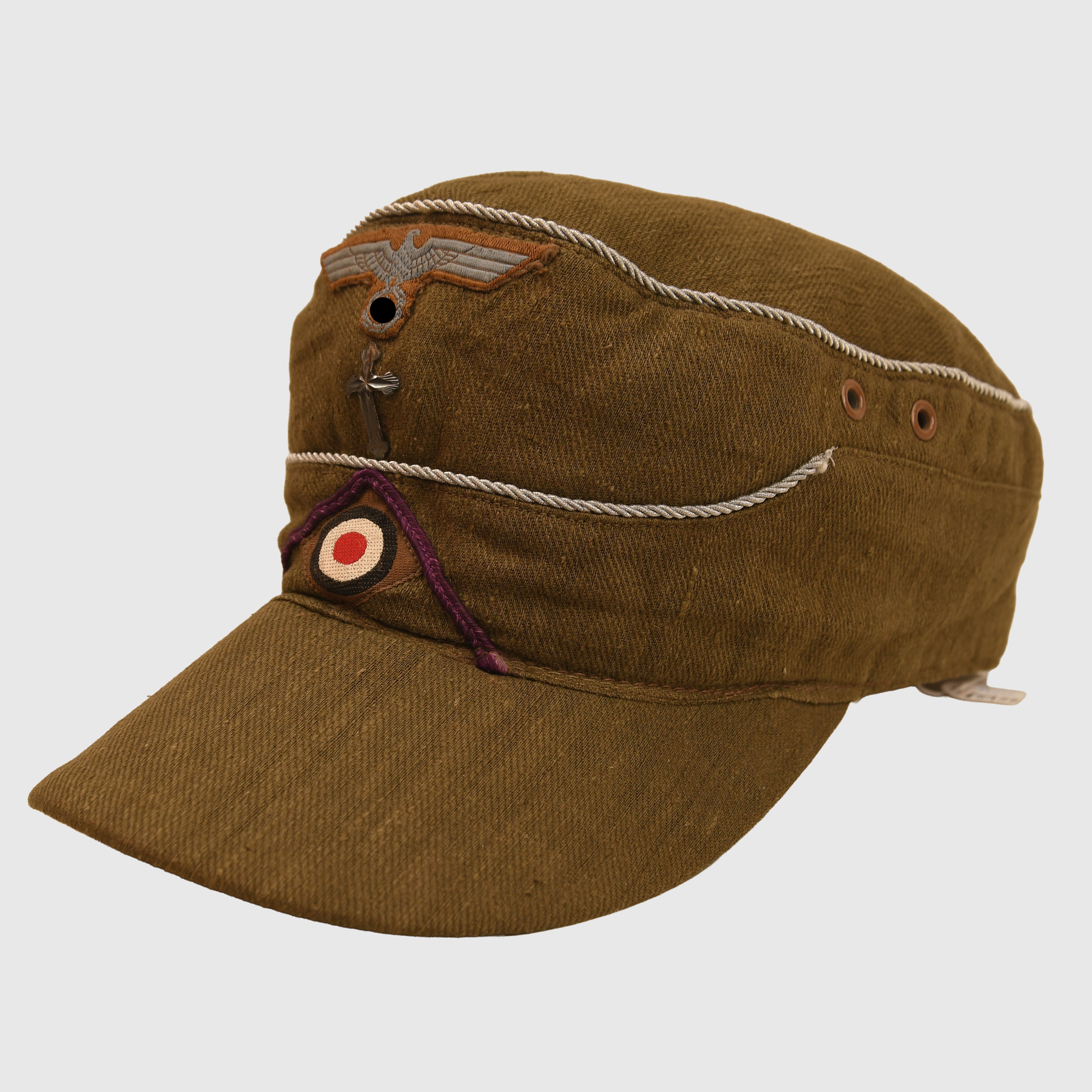 GERMAN WWII AFRIKAKORPS CHAPLAINS M.40 VISORED FIELD CAP