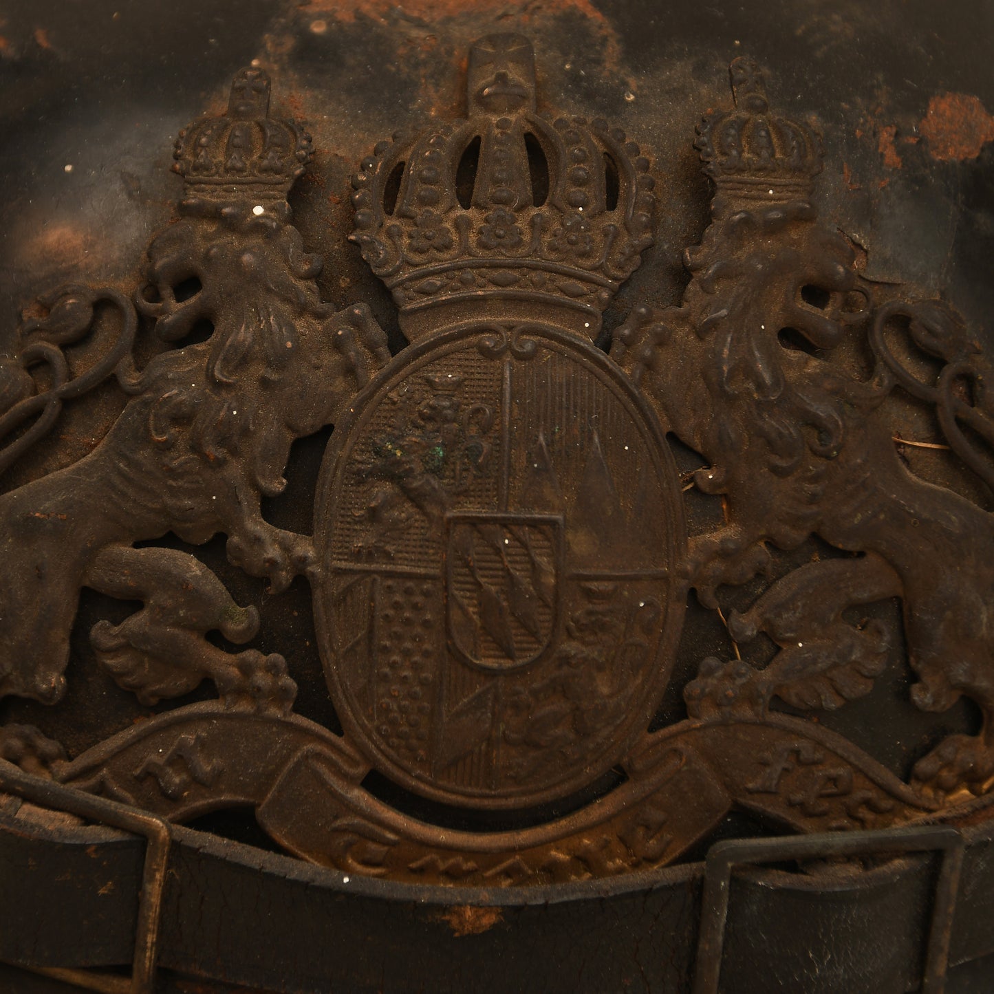 German WWI Bavarian Tin Pickelhaube