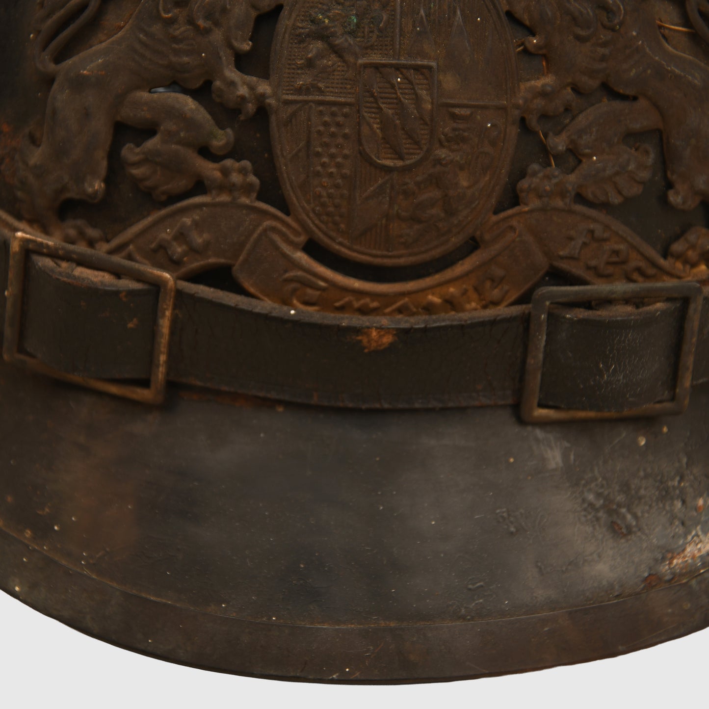 German WWI Bavarian Tin Pickelhaube