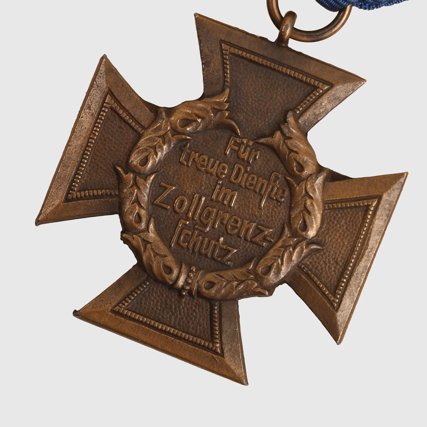 GERMAN WWII CUSTOMS SERVICE CROSS WITH ORIGINAL RIBBON