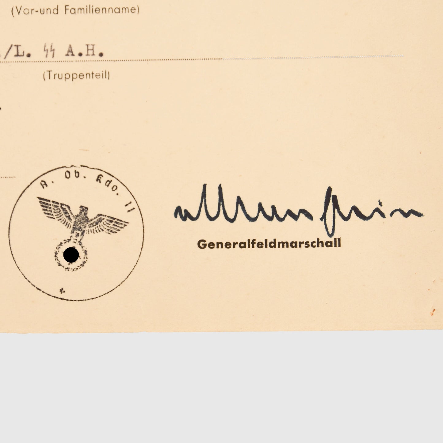 German WWII Leibstandarte Adolf Hitler Complete File