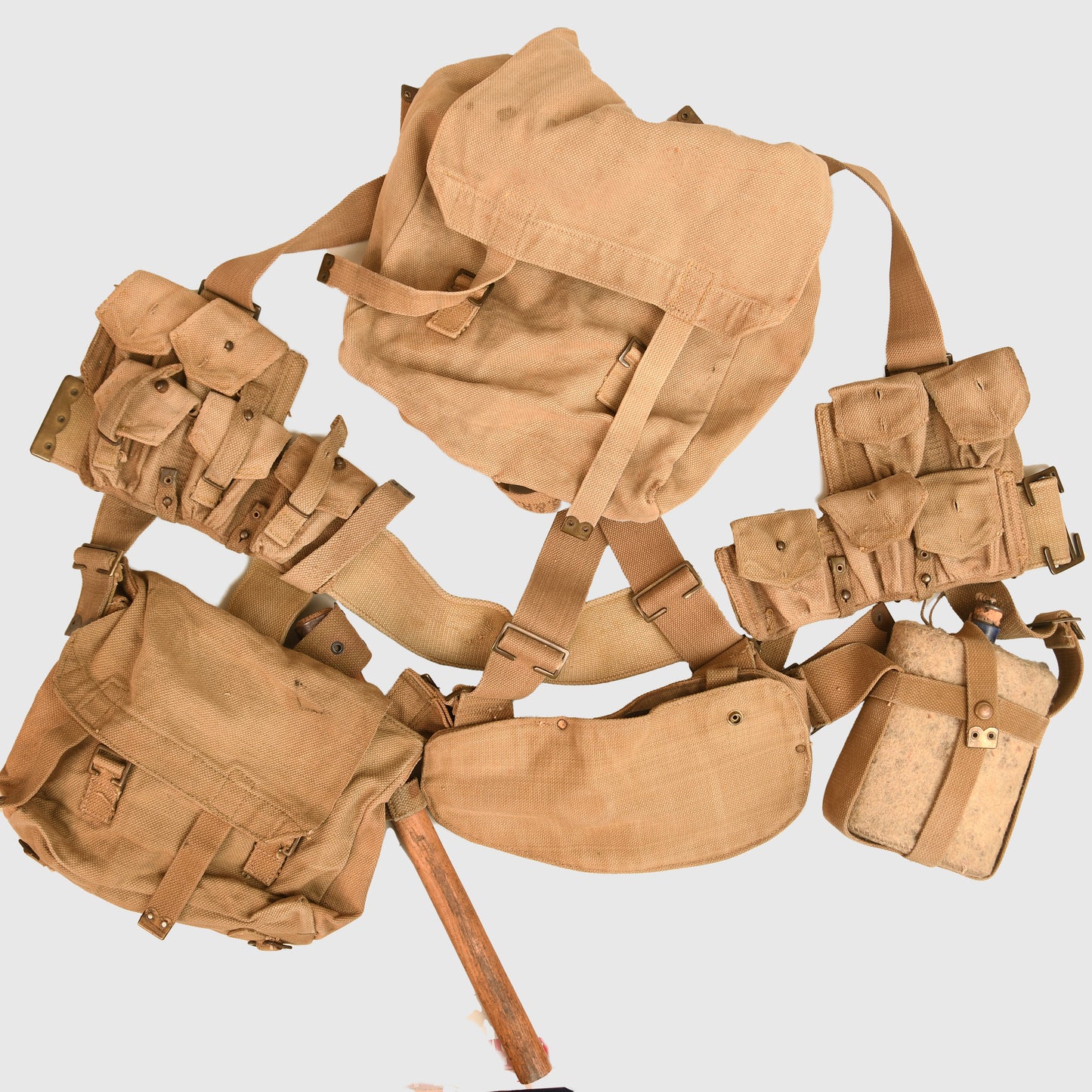 British WWI Pattern 1908 Soldiers Webbing Equipment Set