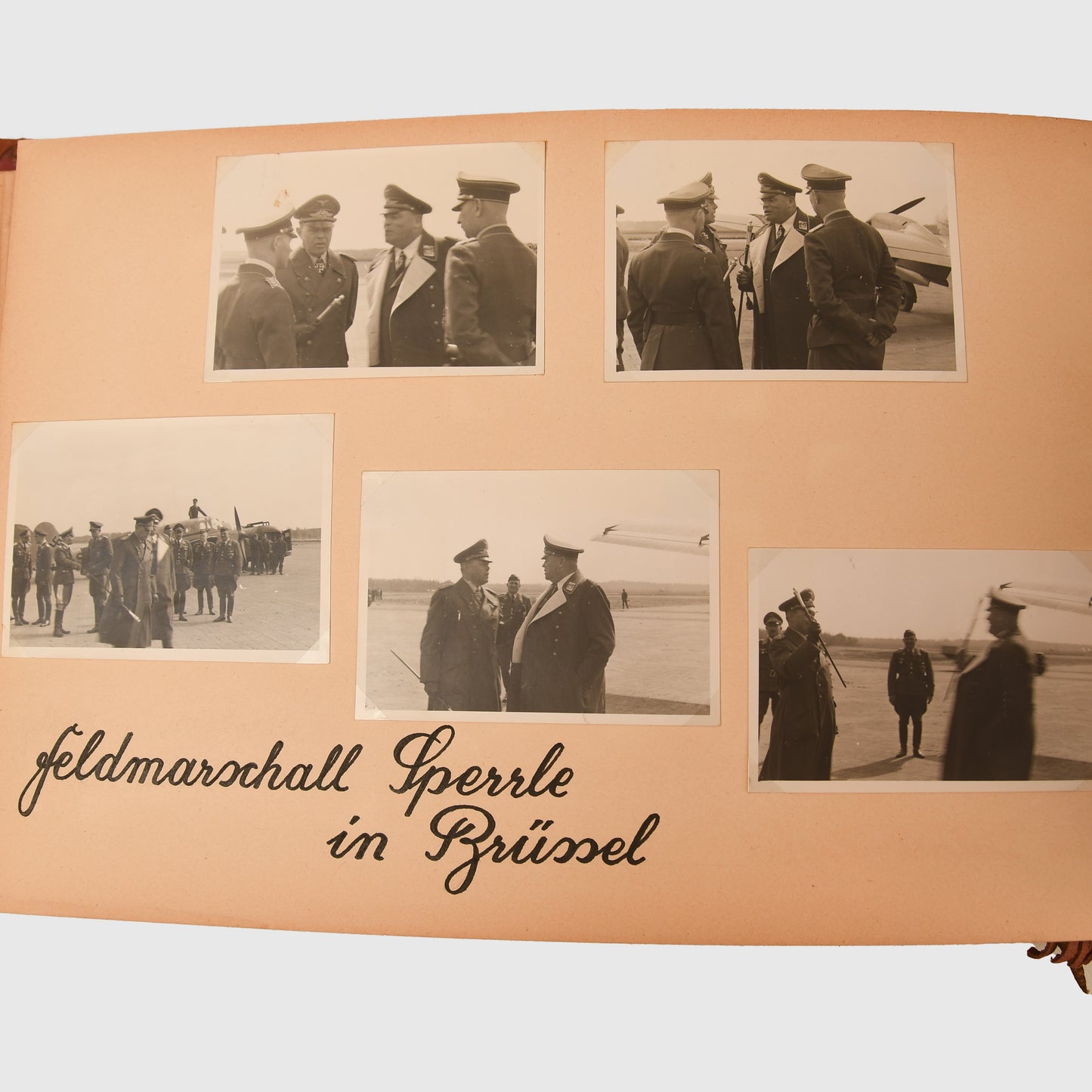 German WWII Luftwaffe Field Marshall Kesselring Photo Album