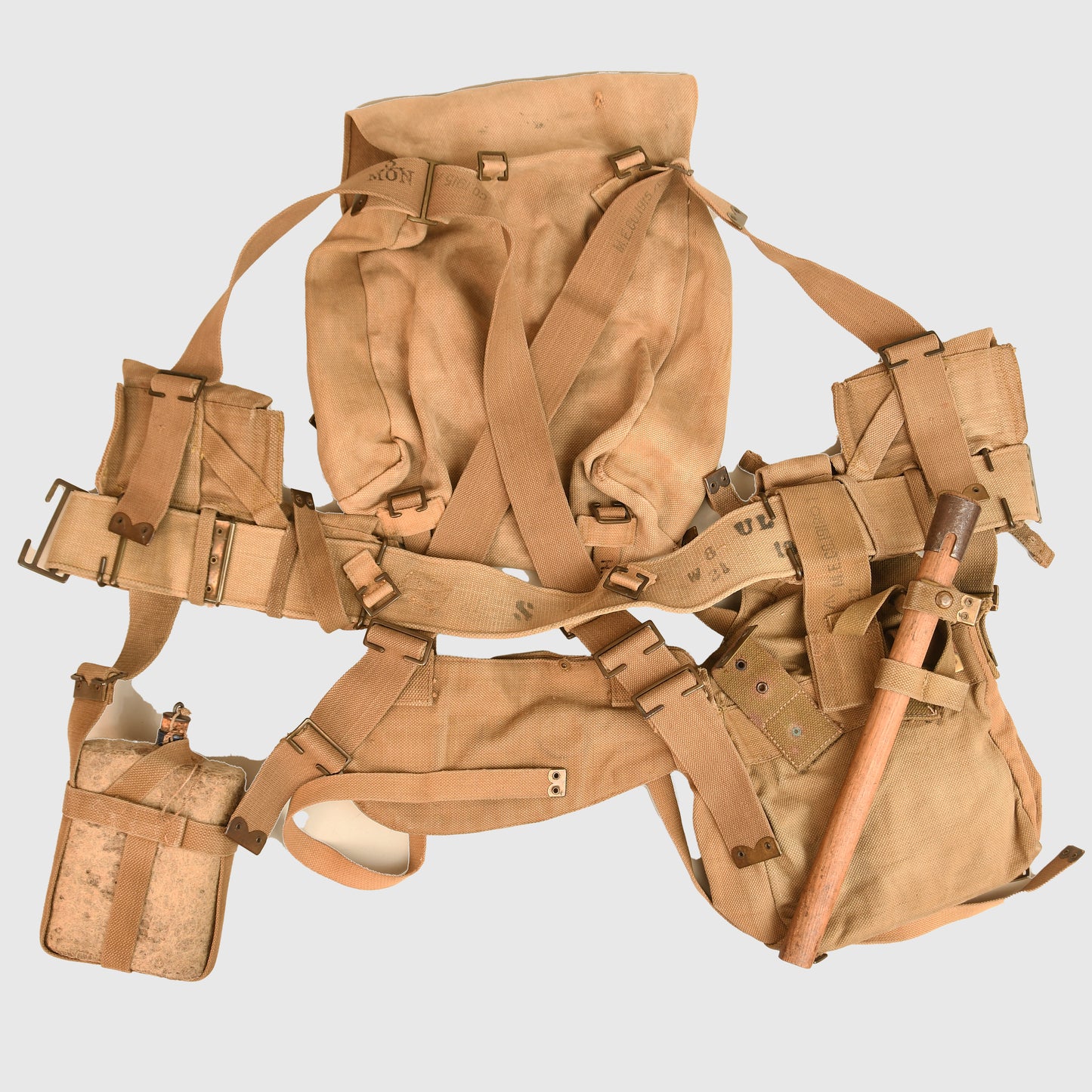 British WWI Pattern 1908 Soldiers Webbing Equipment Set
