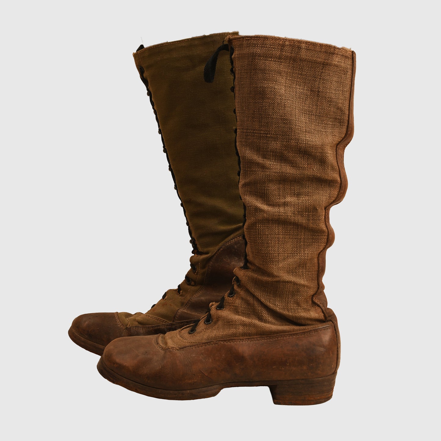 German WWII 1st Pattern Afrikakorps Long Lace-Up Boots