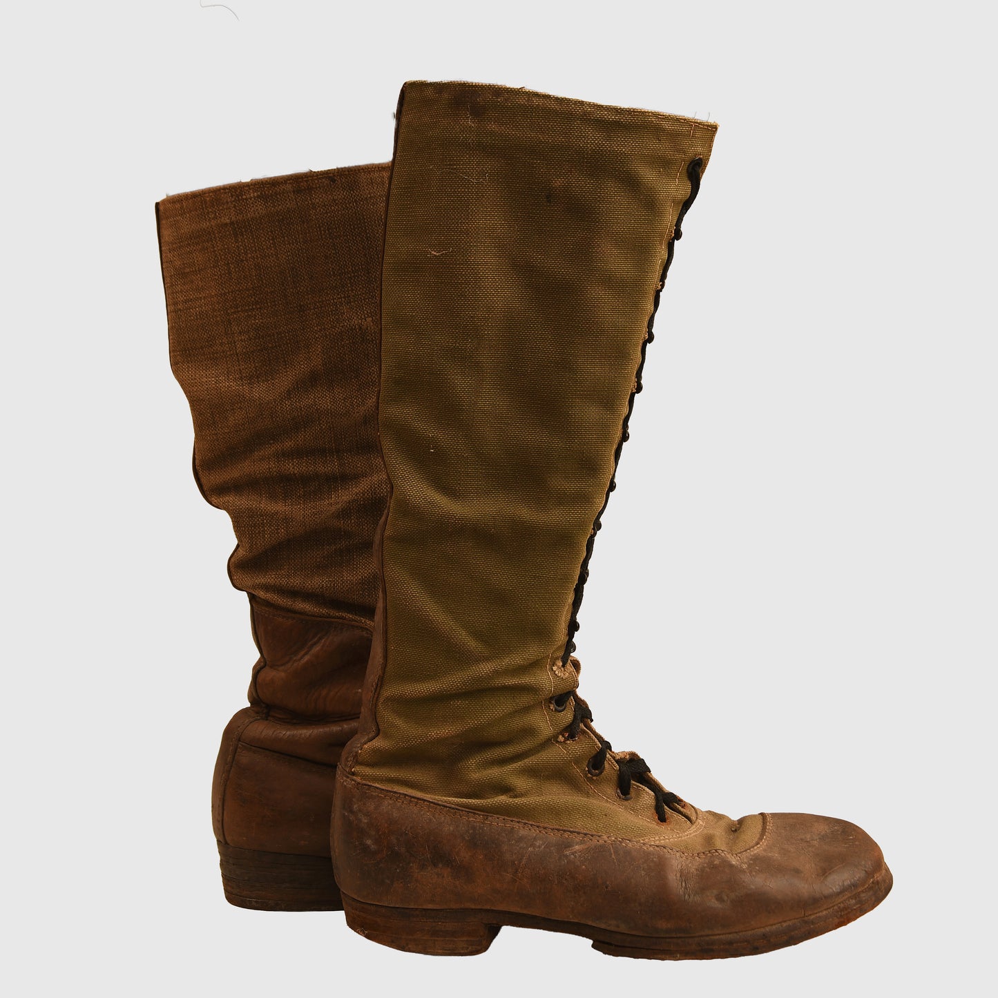 German WWII 1st Pattern Afrikakorps Long Lace-Up Boots