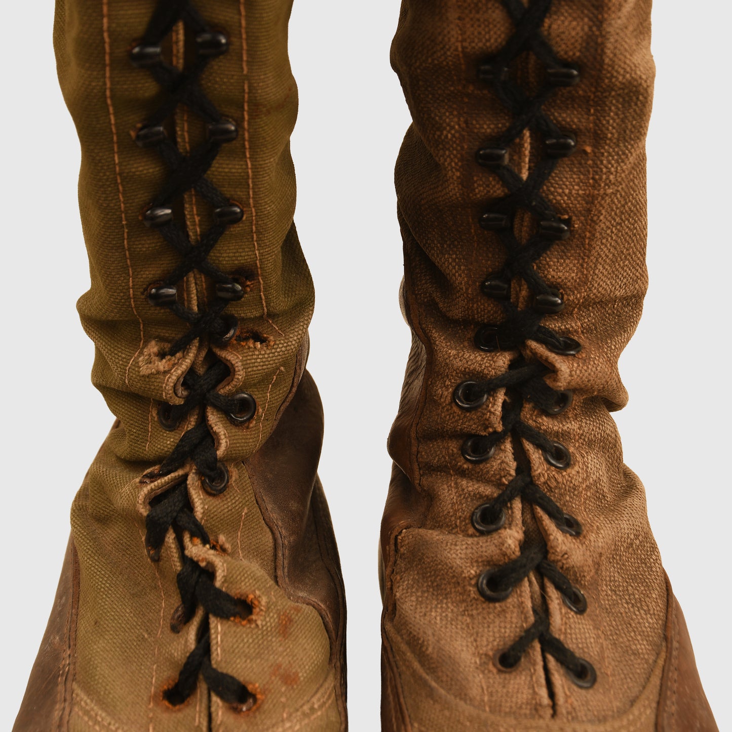 German WWII 1st Pattern Afrikakorps Long Lace-Up Boots