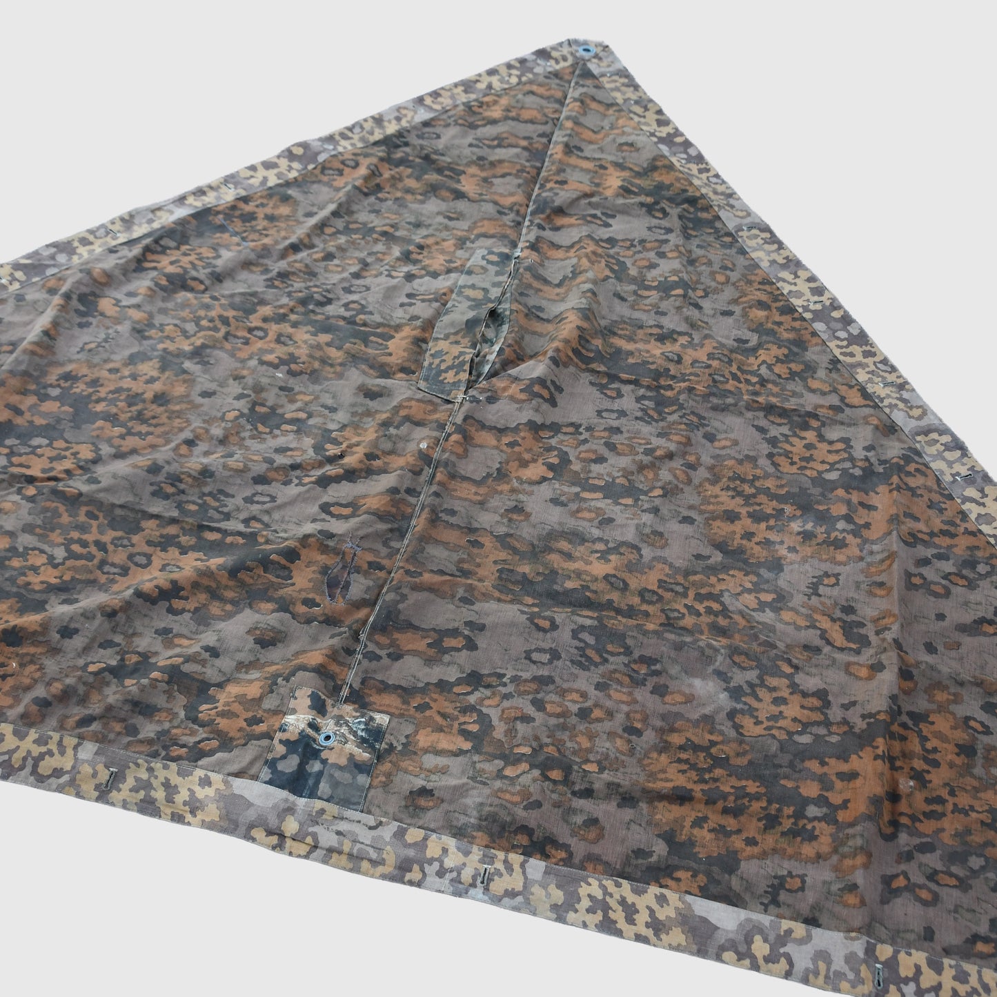 German WWII Waffen SS Camouflage Poncho Misprint
