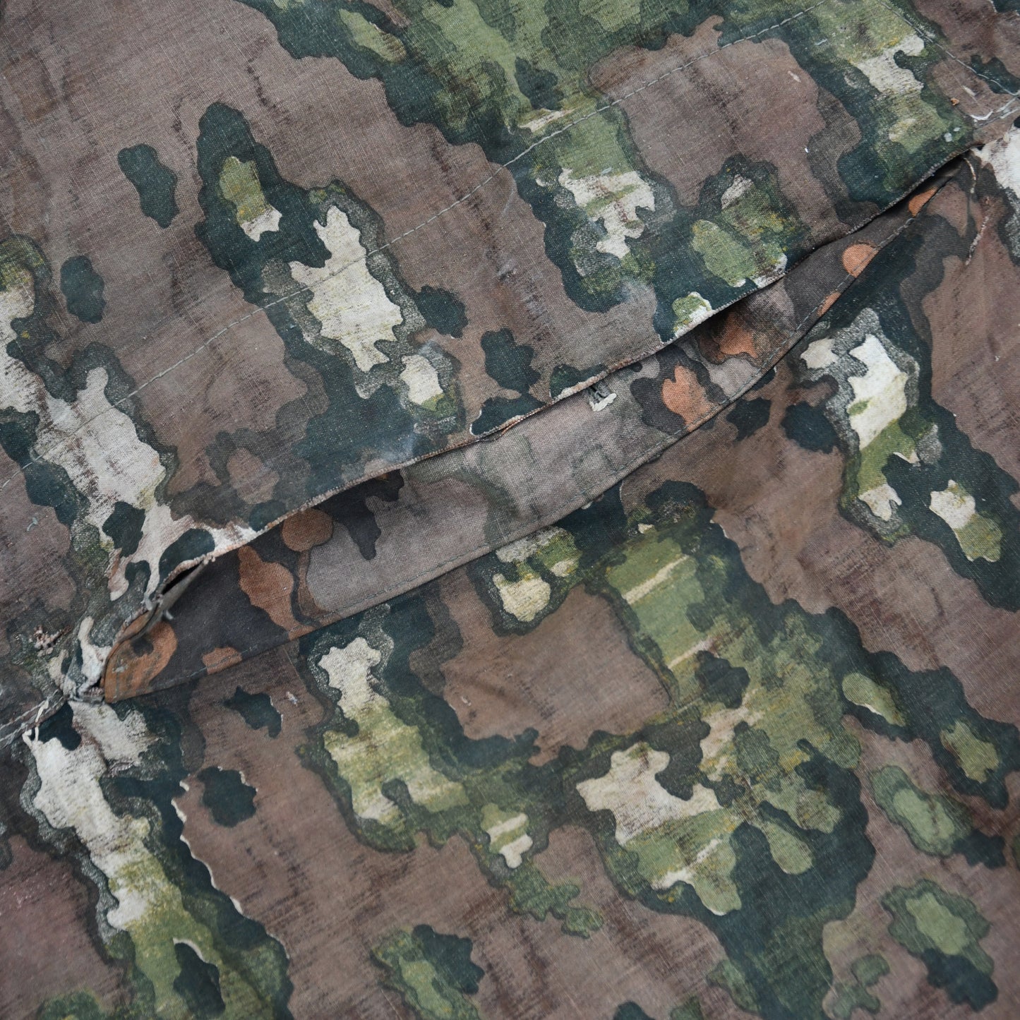 German WWII Waffen SS Camouflage Poncho Misprint