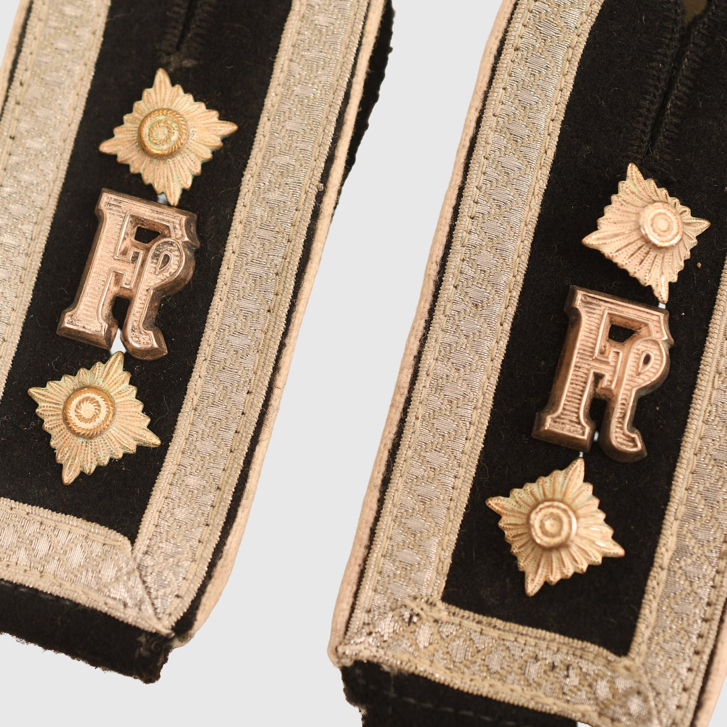 German WWII Waffen SS Infantry Flak Shoulder Boards