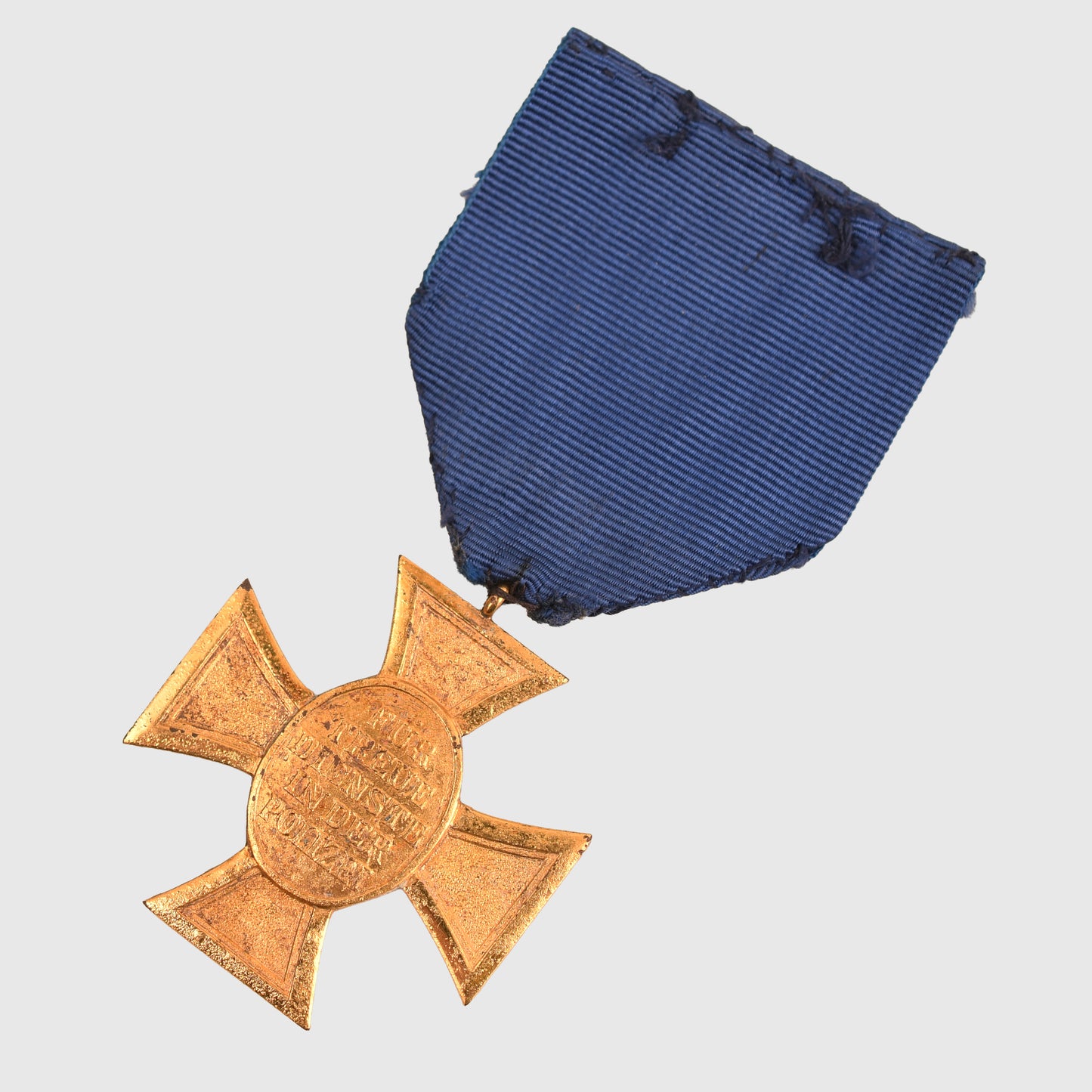 German WWII Police 25 Year Long Service Cross in Gold