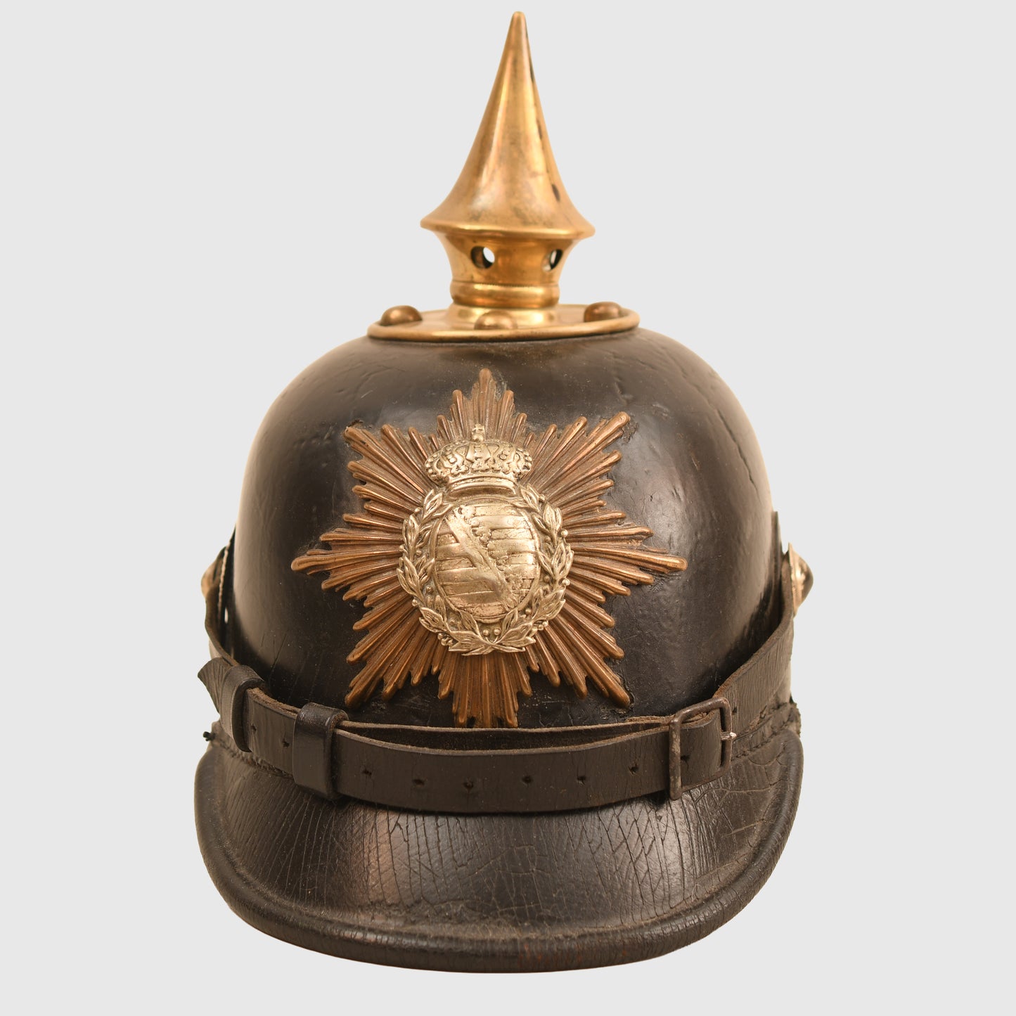 German WWI Saxon Regiment 106 Model 1887 Pickelhaube