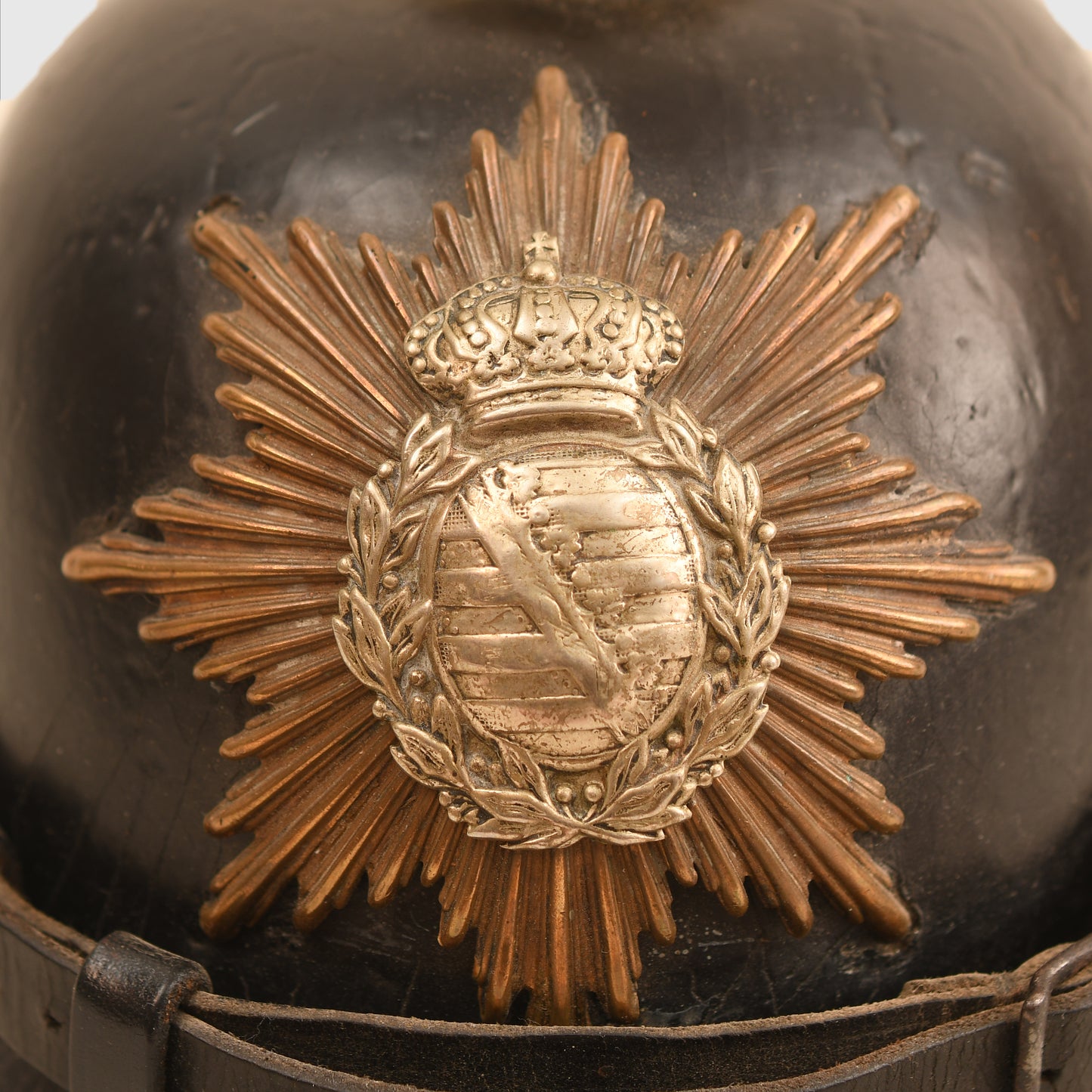 German WWI Saxon Regiment 106 Model 1887 Pickelhaube