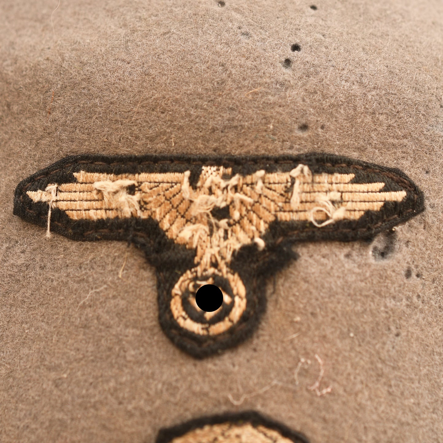 German WWII Grey Waffen SS Fez