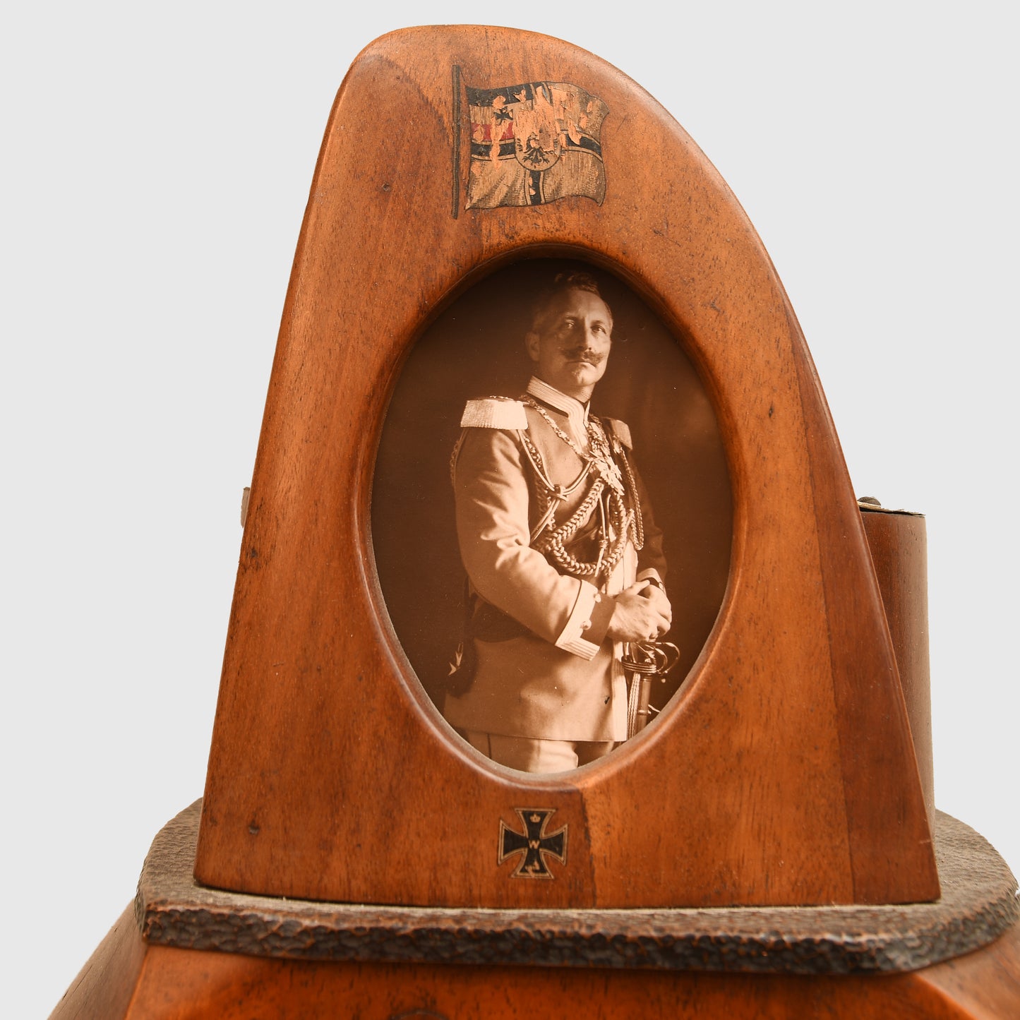 German WWI Impressive German Aviation Carved Wood Stand