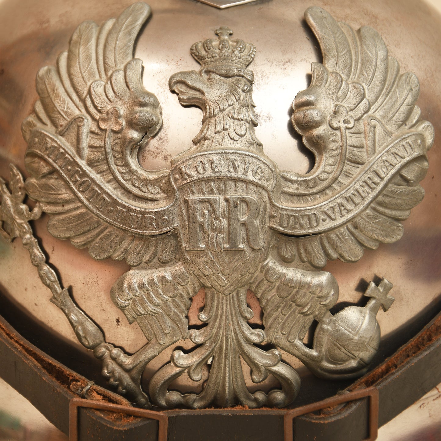 German WWI Cuirassier Lobster Tail Helmet