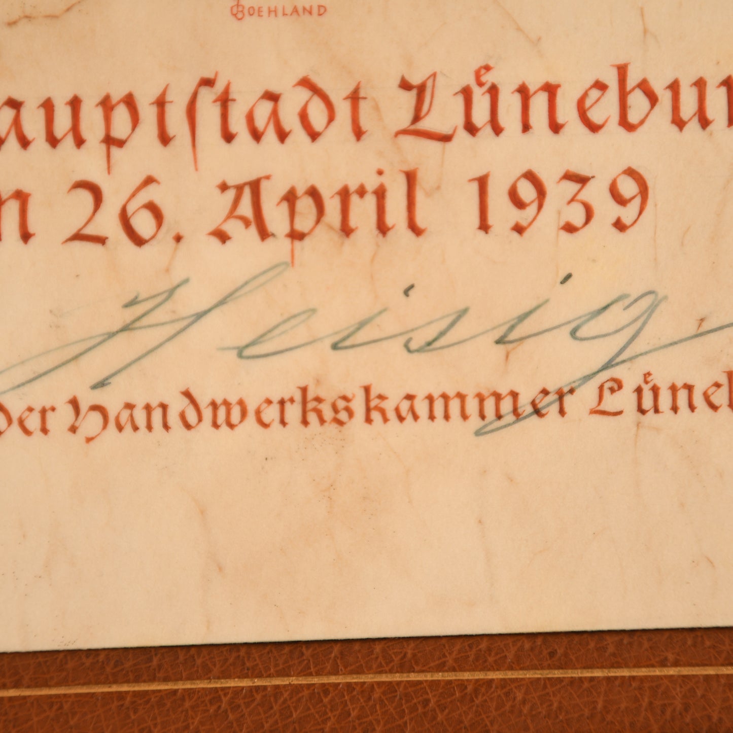 German WWII Gauleiter of East Hannover Otto Telschow Citation