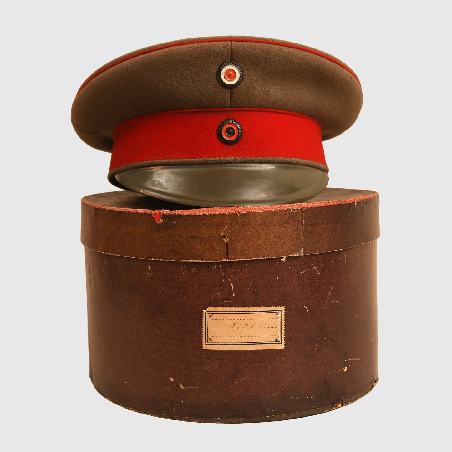 German WWI Wurttemberg NCO Visor Cap, Cased