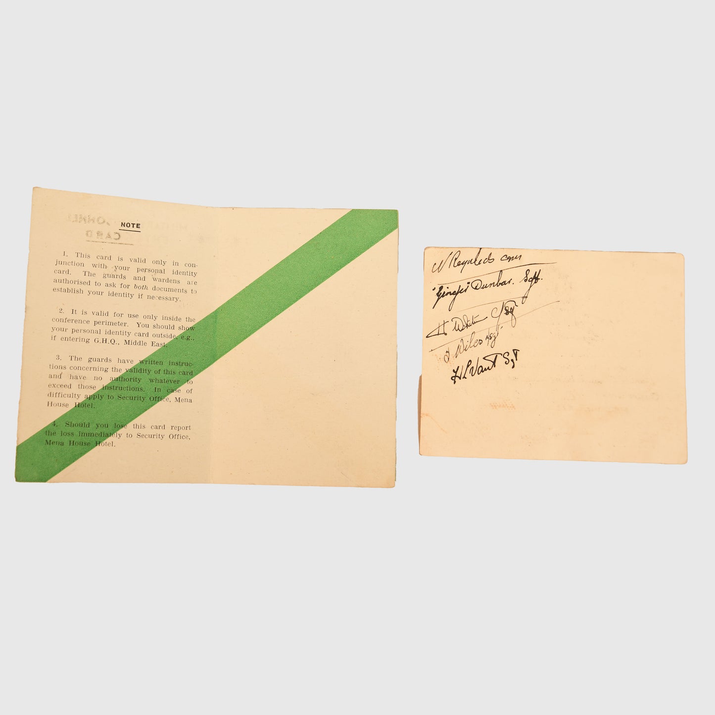US WWII General Eisenhower Aide Grouping