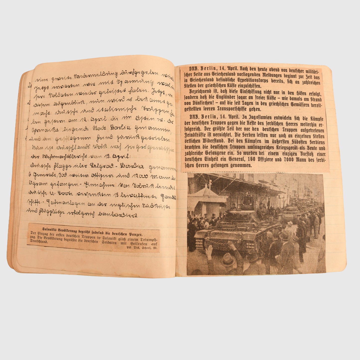 German WWII Hitler Youth Paperwork