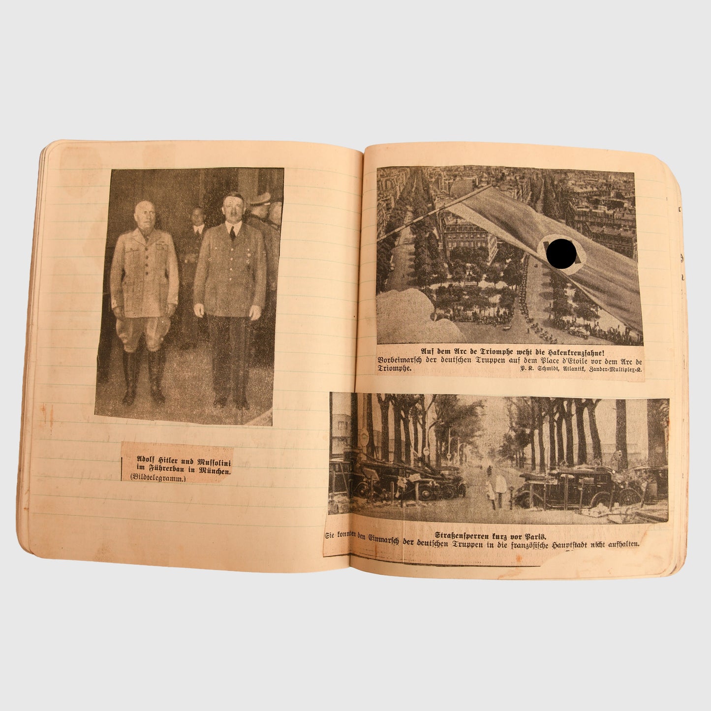 German WWII Hitler Youth Paperwork