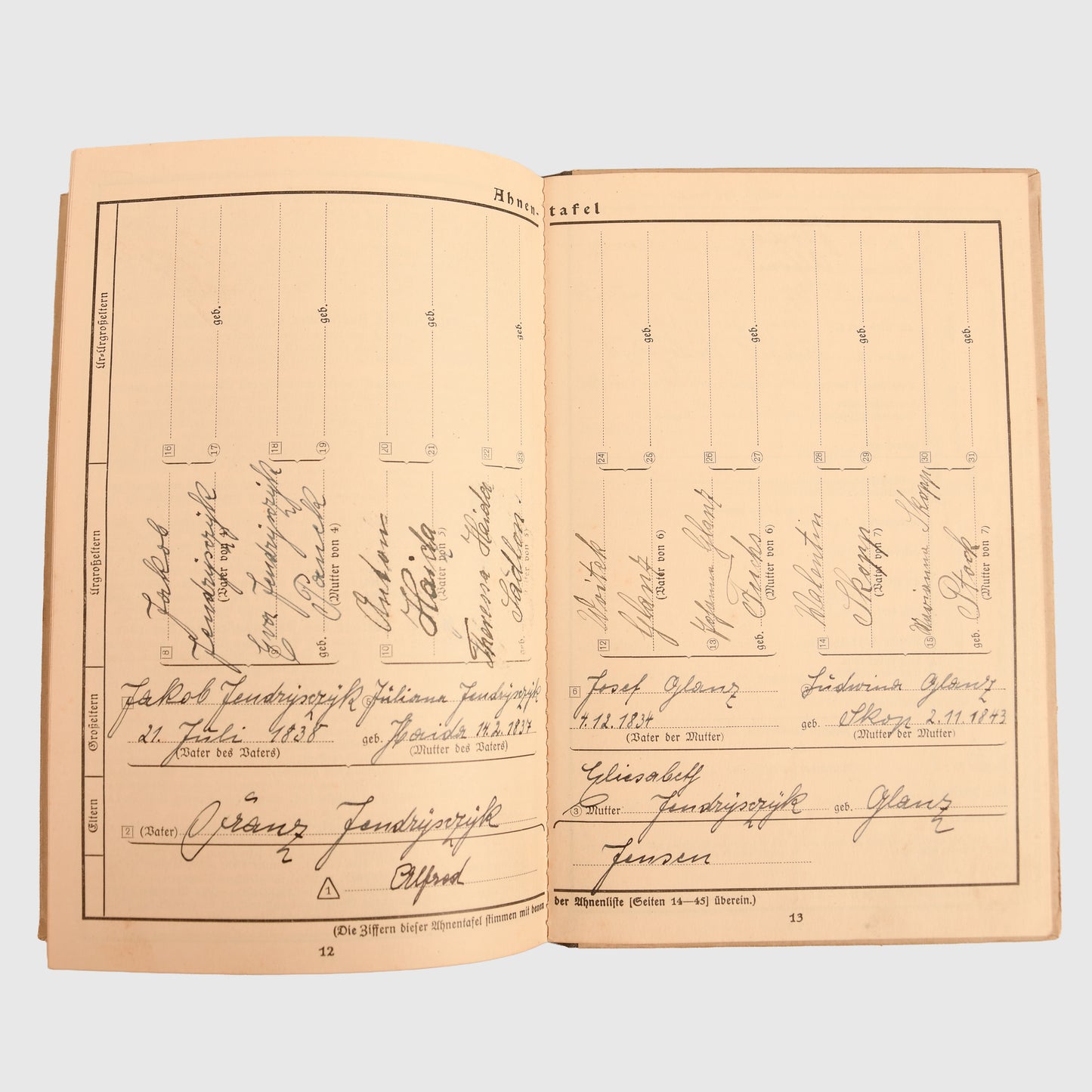 German WWII Hitler Youth Paperwork
