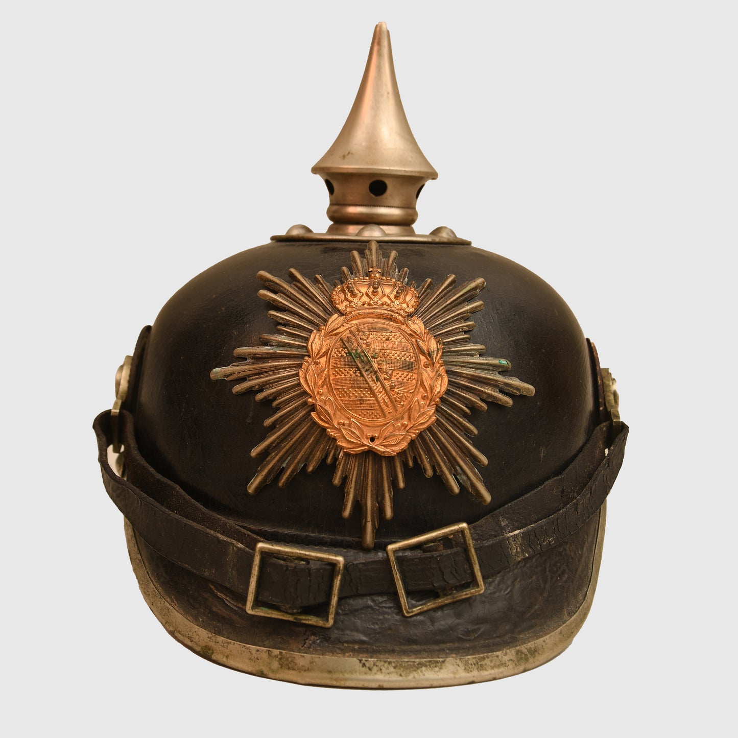 German WWI Saxon Leib Grenadier Regiment No. 100 Enlisted Ranks Pickelhaube