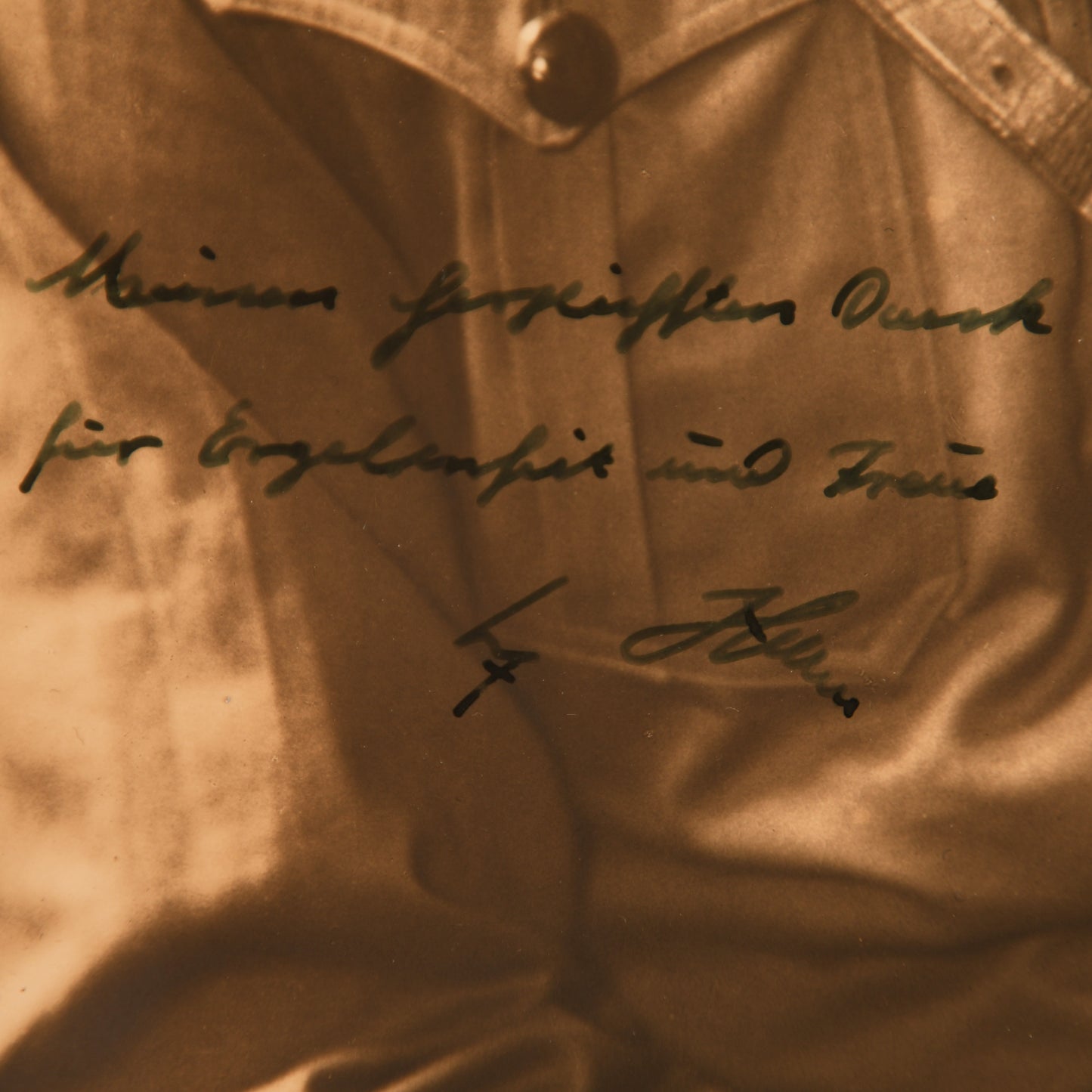 German WWII Adolf Hitler Signed and Inscribed Photograph