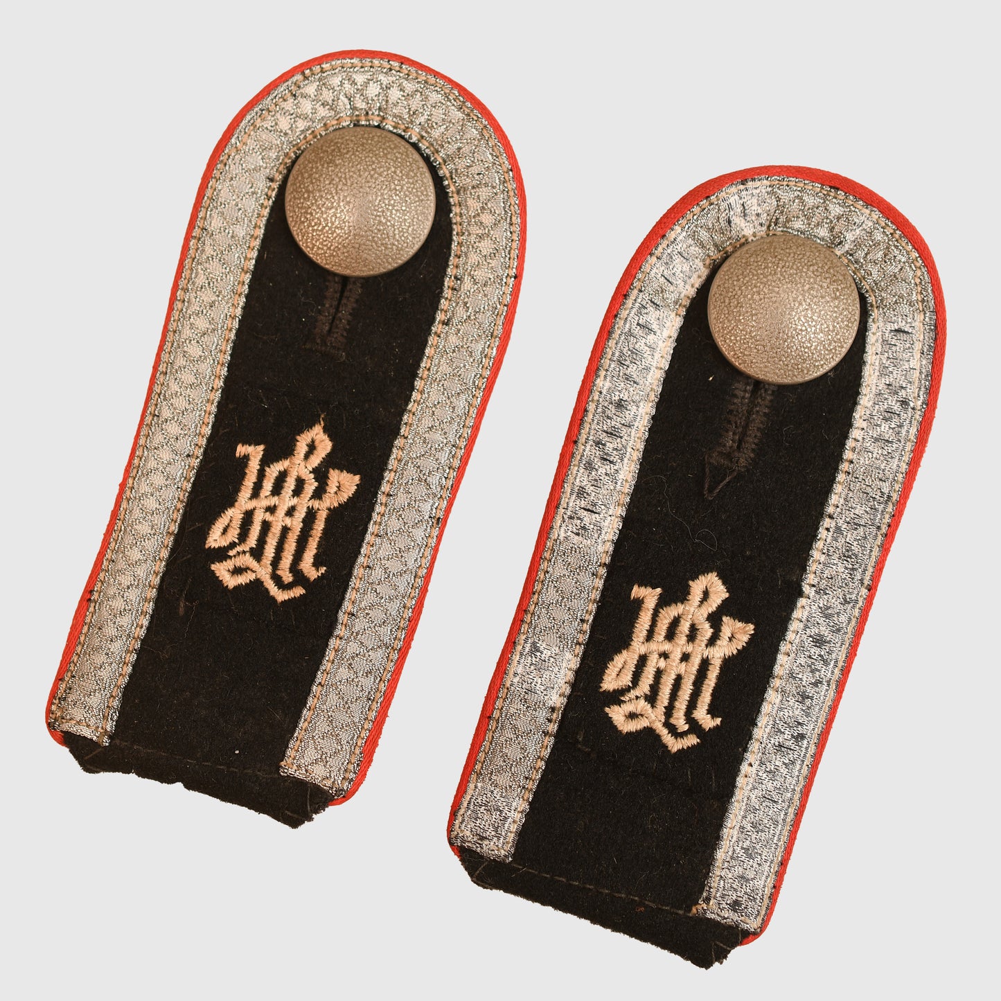 German WWII Leibstandarte Adolf Hitler Artillery NCO Shoulder Boards