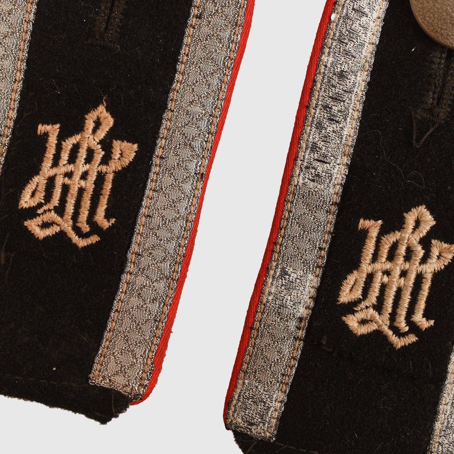 German WWII Leibstandarte Adolf Hitler Artillery NCO Shoulder Boards
