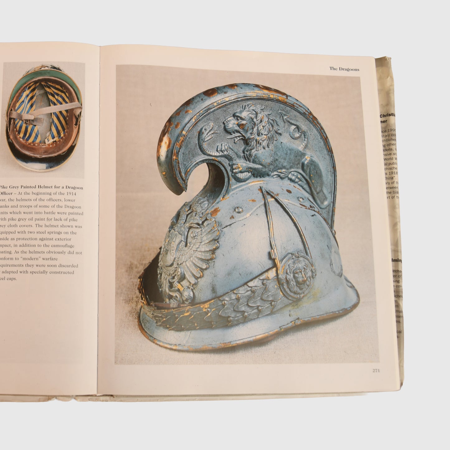 Austrian WWI 1905 Pattern Dragoon Officer’s Helmet in Pike Grey