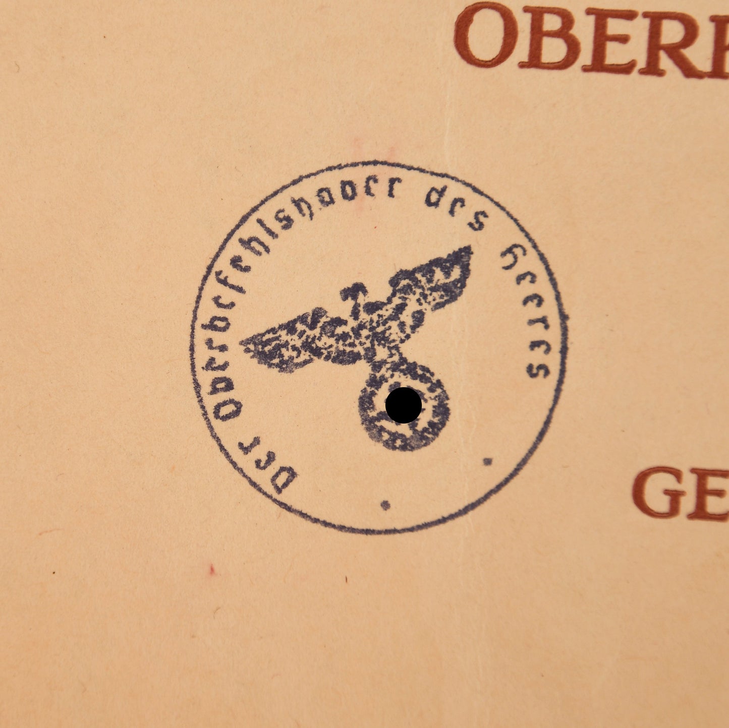 German WWII German Cross in Gold Citation
