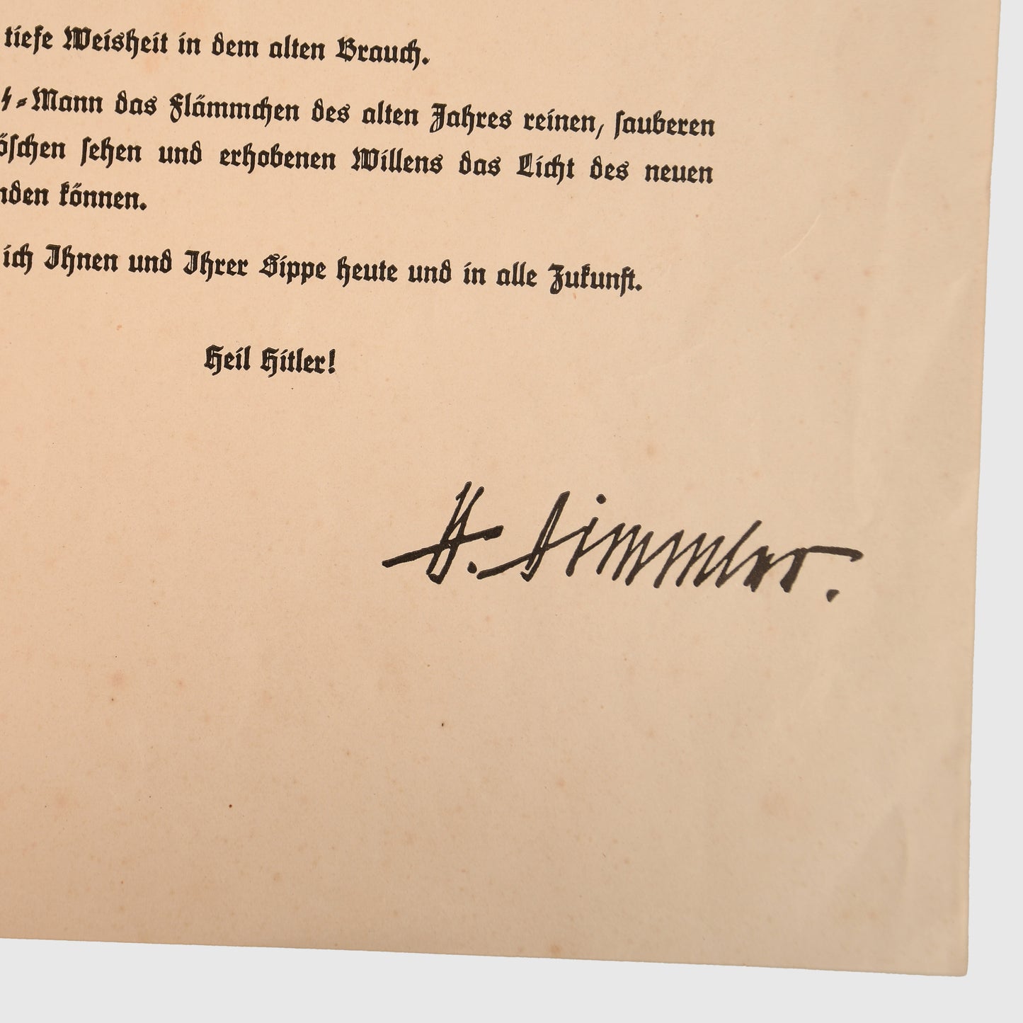 German WWII SS Allach Jul Lichter Citation