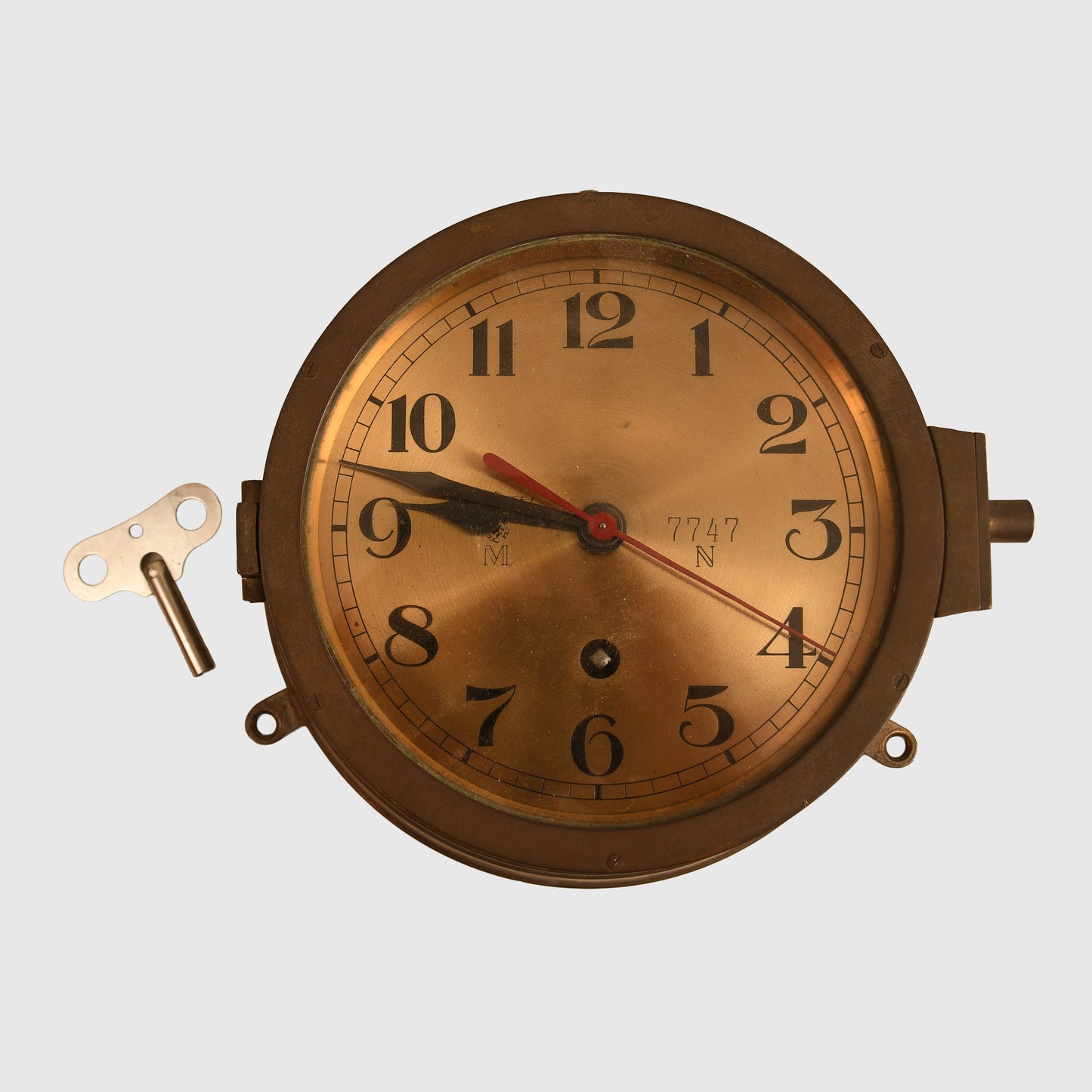 German WWII Kriegsmarine Bulkhead Clock
