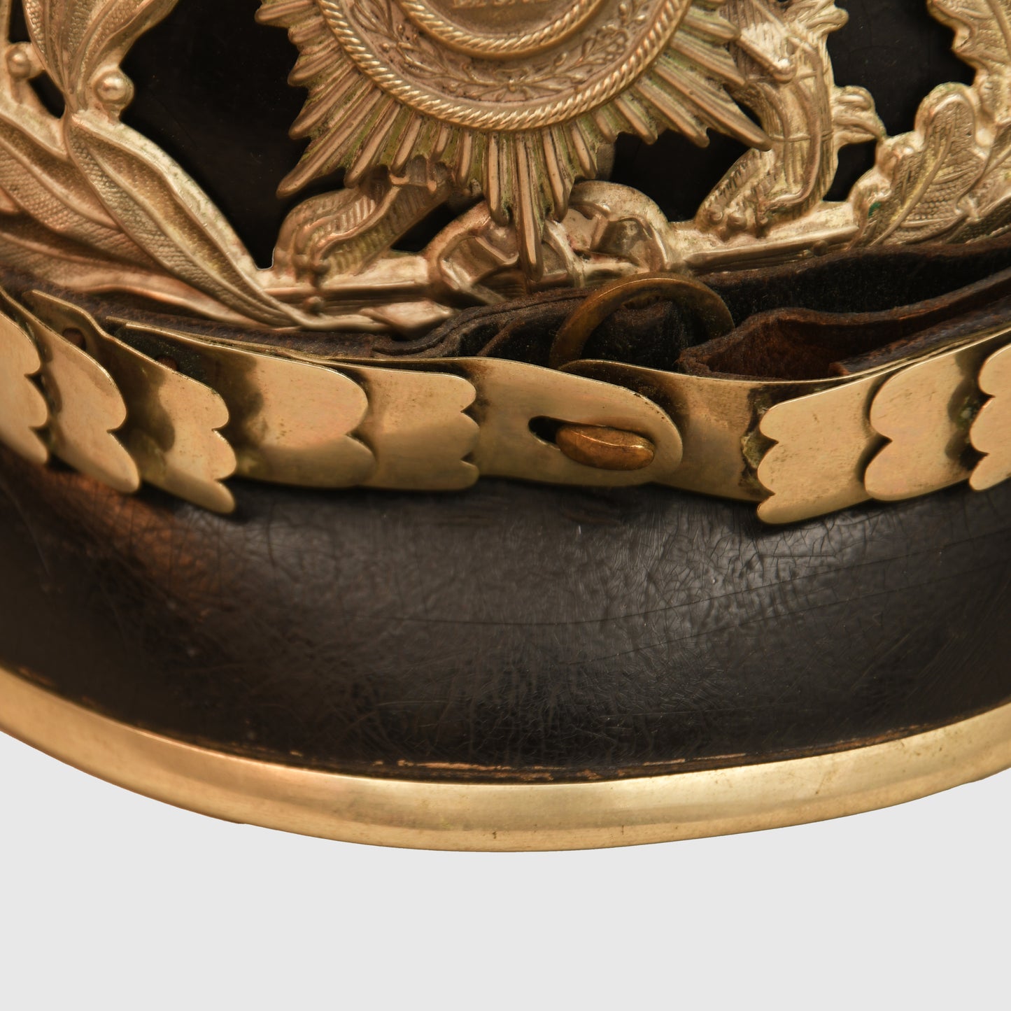 German WWI Hesse NCO’s All-Leather Pickelhaube