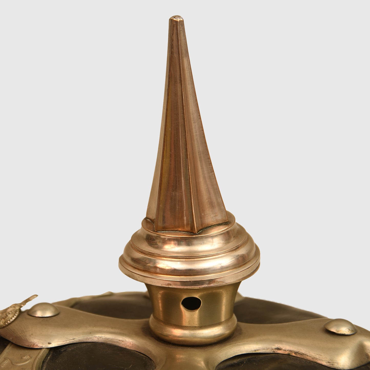 German WWI Hesse NCO’s All-Leather Pickelhaube