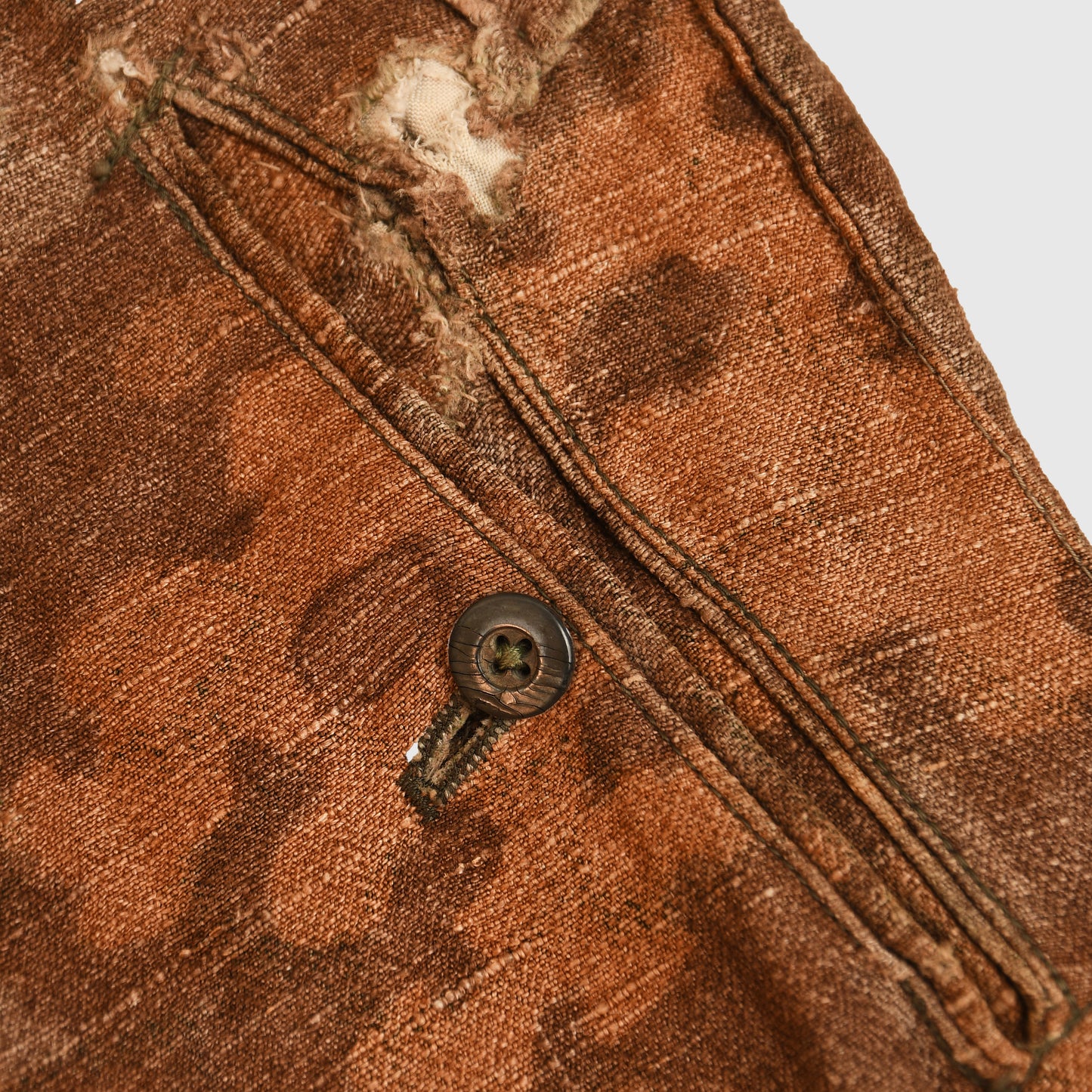 German WWII Oak Leaf Herringbone Twill Pattern Trousers