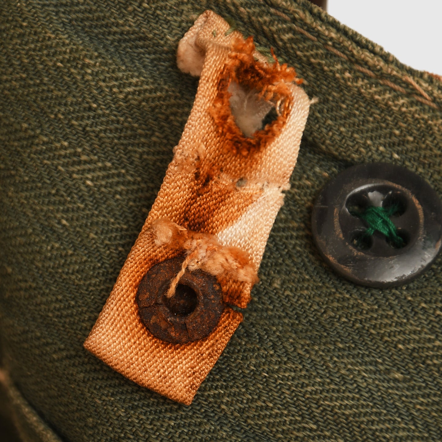 German WWII Oak Leaf Herringbone Twill Pattern Trousers