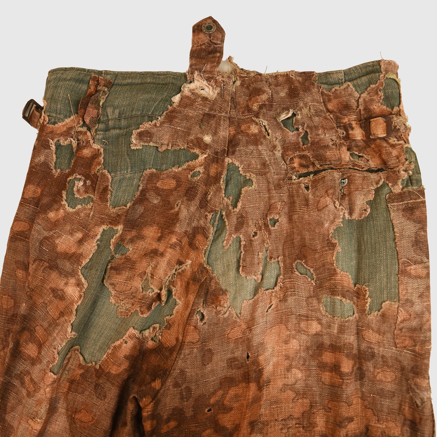 German WWII Oak Leaf Herringbone Twill Pattern Trousers