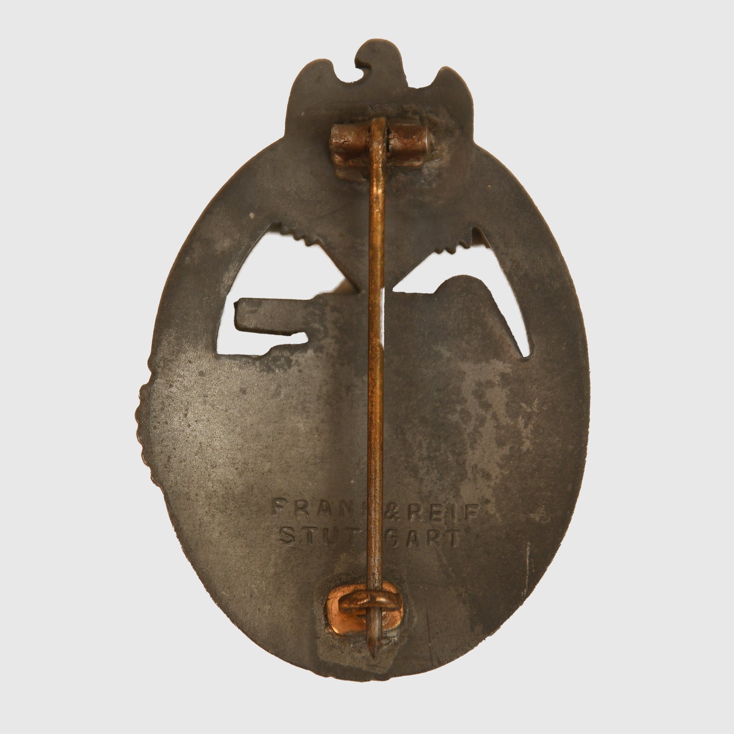 German WWII Panzer Assault Badge in Silver
