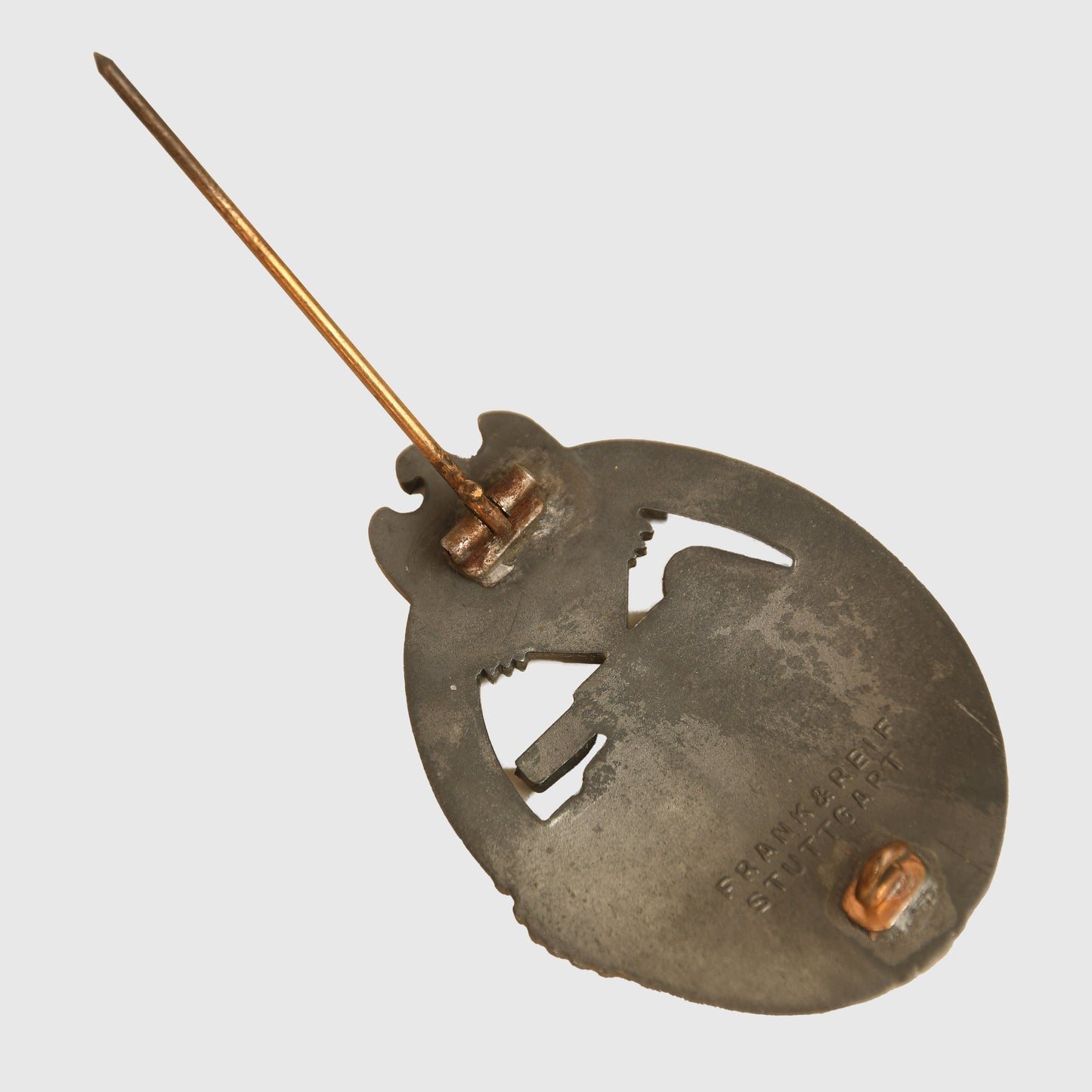 German WWII Panzer Assault Badge in Silver