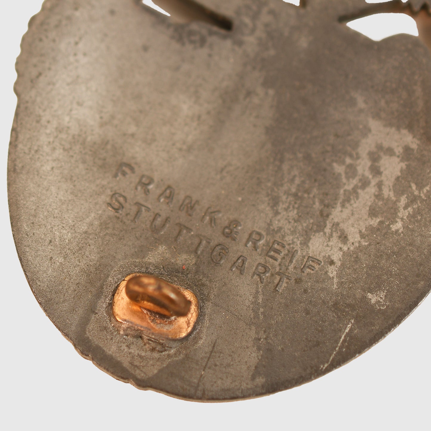 German WWII Panzer Assault Badge in Silver