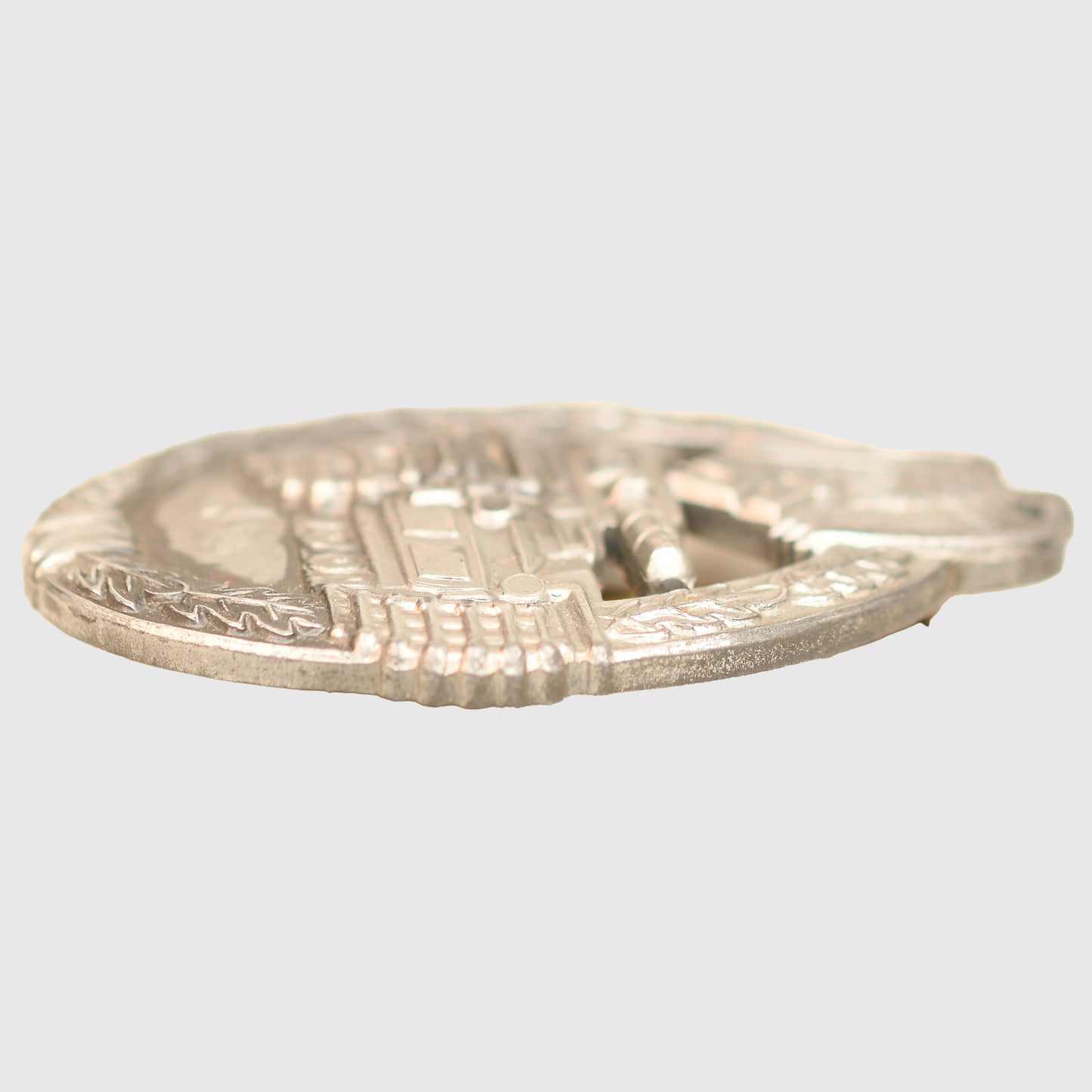 German WWII Panzer Assault Badge in Silver