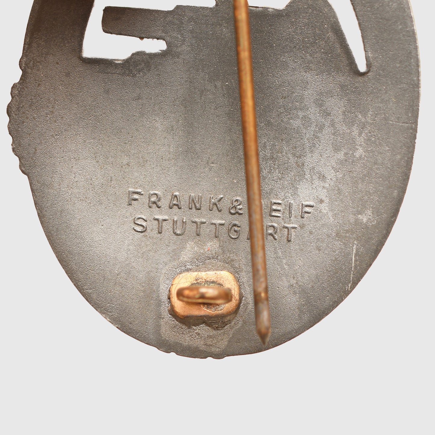 German WWII Panzer Assault Badge in Silver