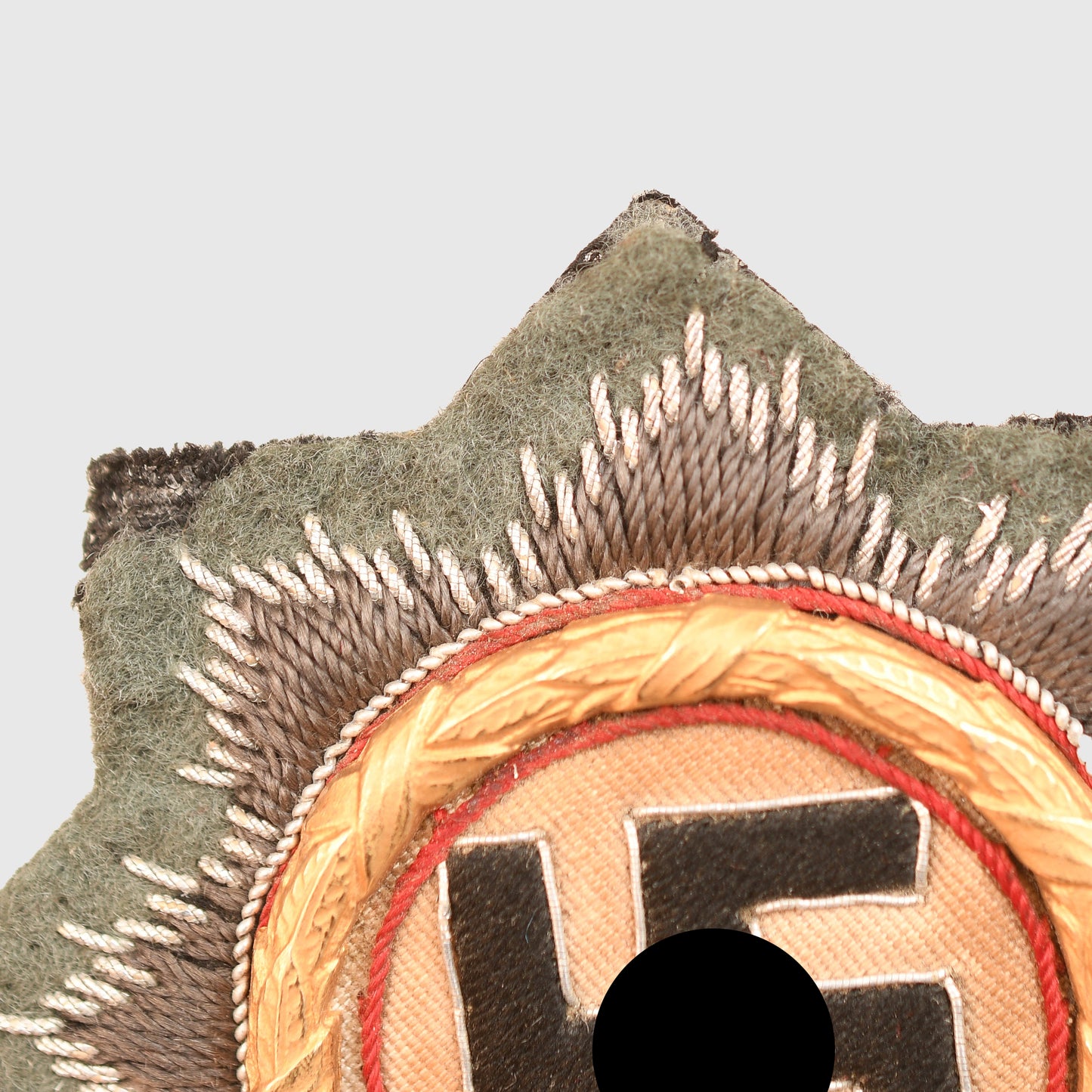 German WWII German Cross in Gold in Cloth, Army Issue