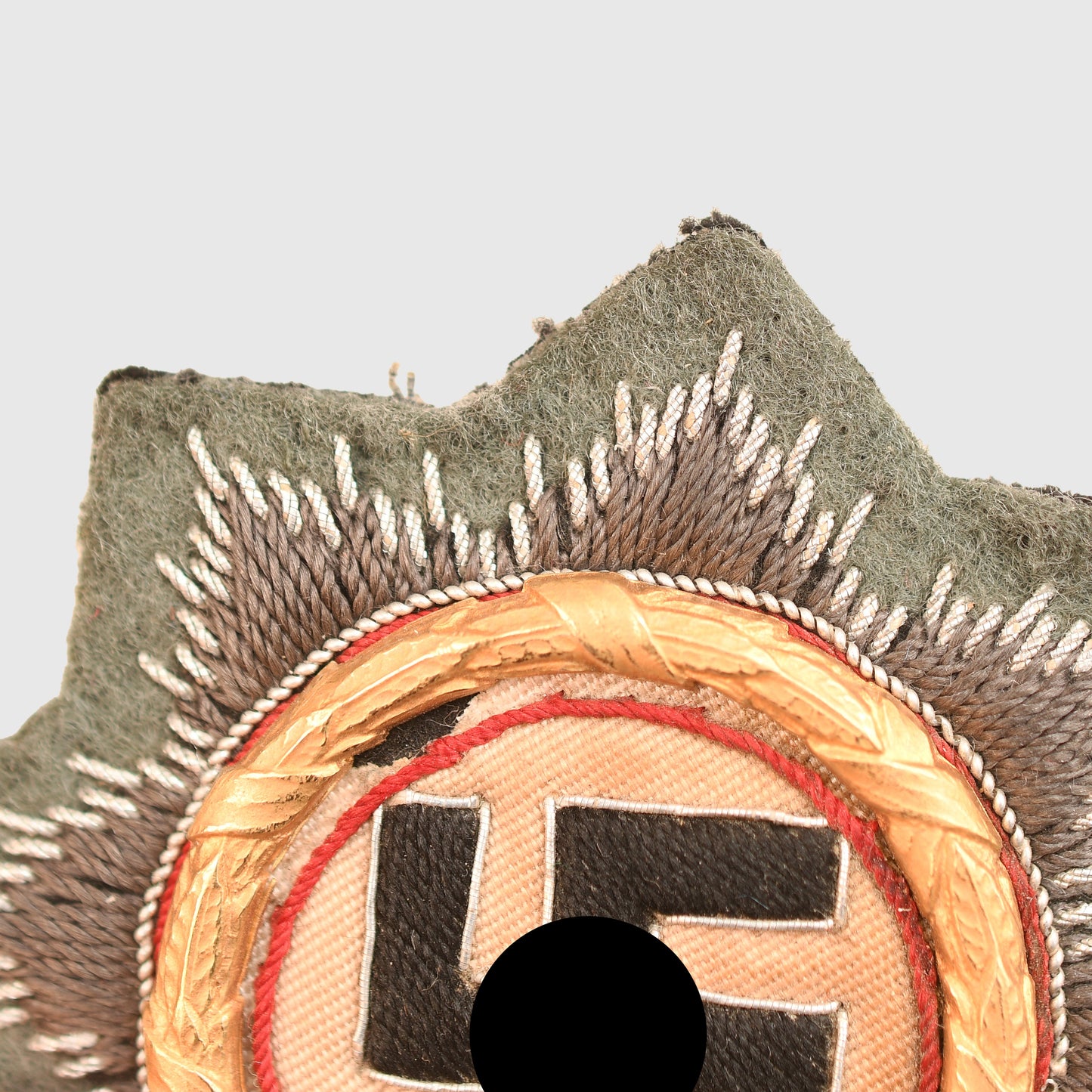 German WWII German Cross in Gold in Cloth, Army Issue
