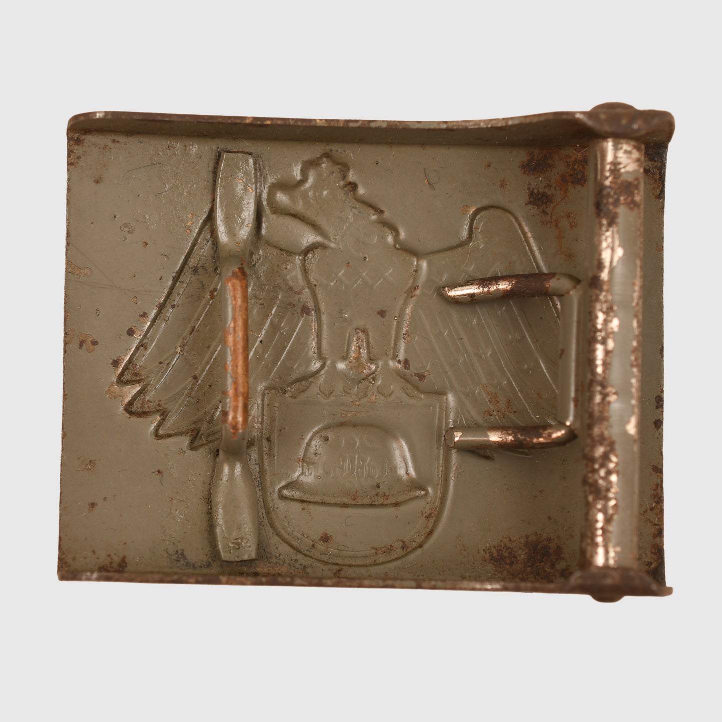 GERMAN WWII STALHELM ORGANISATION BELT BUCKLE