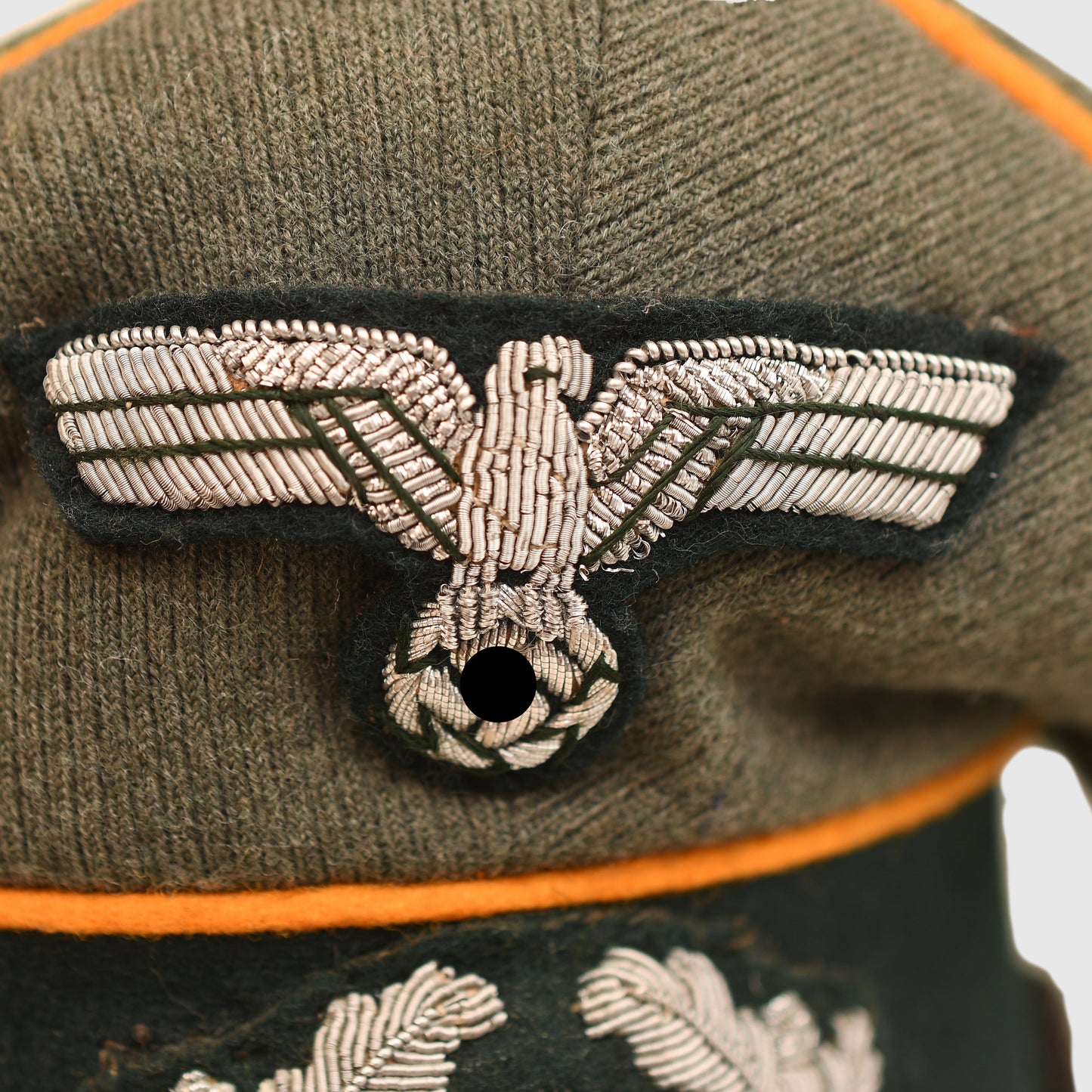 German WWII Army Cavalry Officers Visor Cap