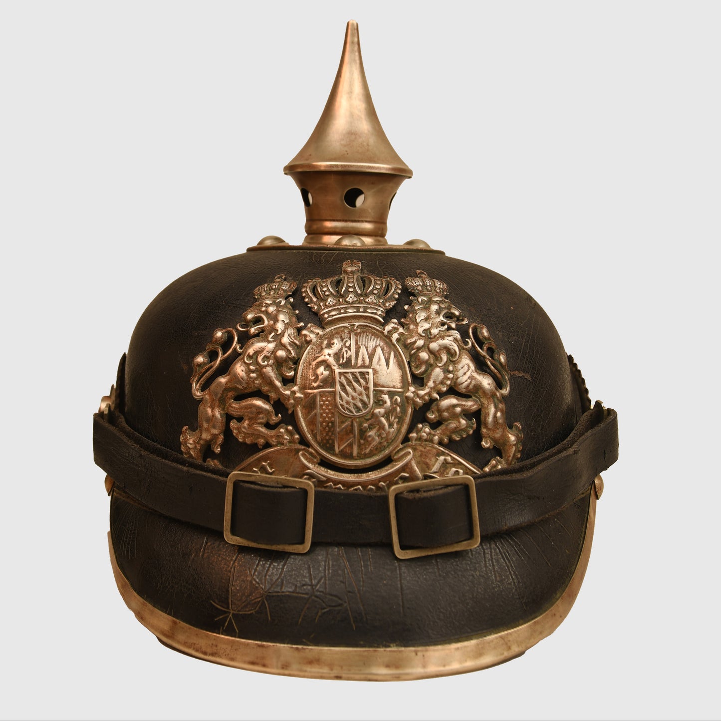 German WWI Bavarian Pioneer Battalion Pickelhaube & Cover